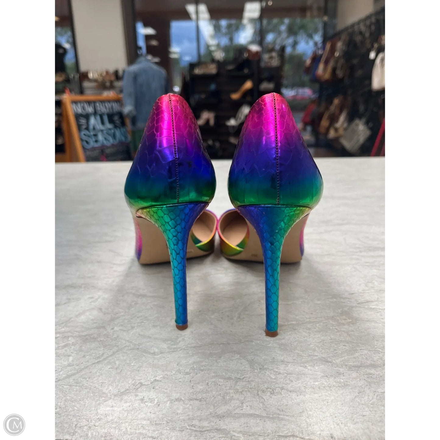 Shoes Heels Stiletto By Inc In Rainbow Print, Size: 9