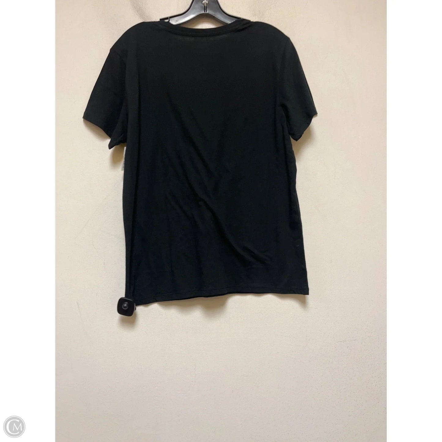 Top Short Sleeve Basic By Clothes Mentor In Black, Size: L