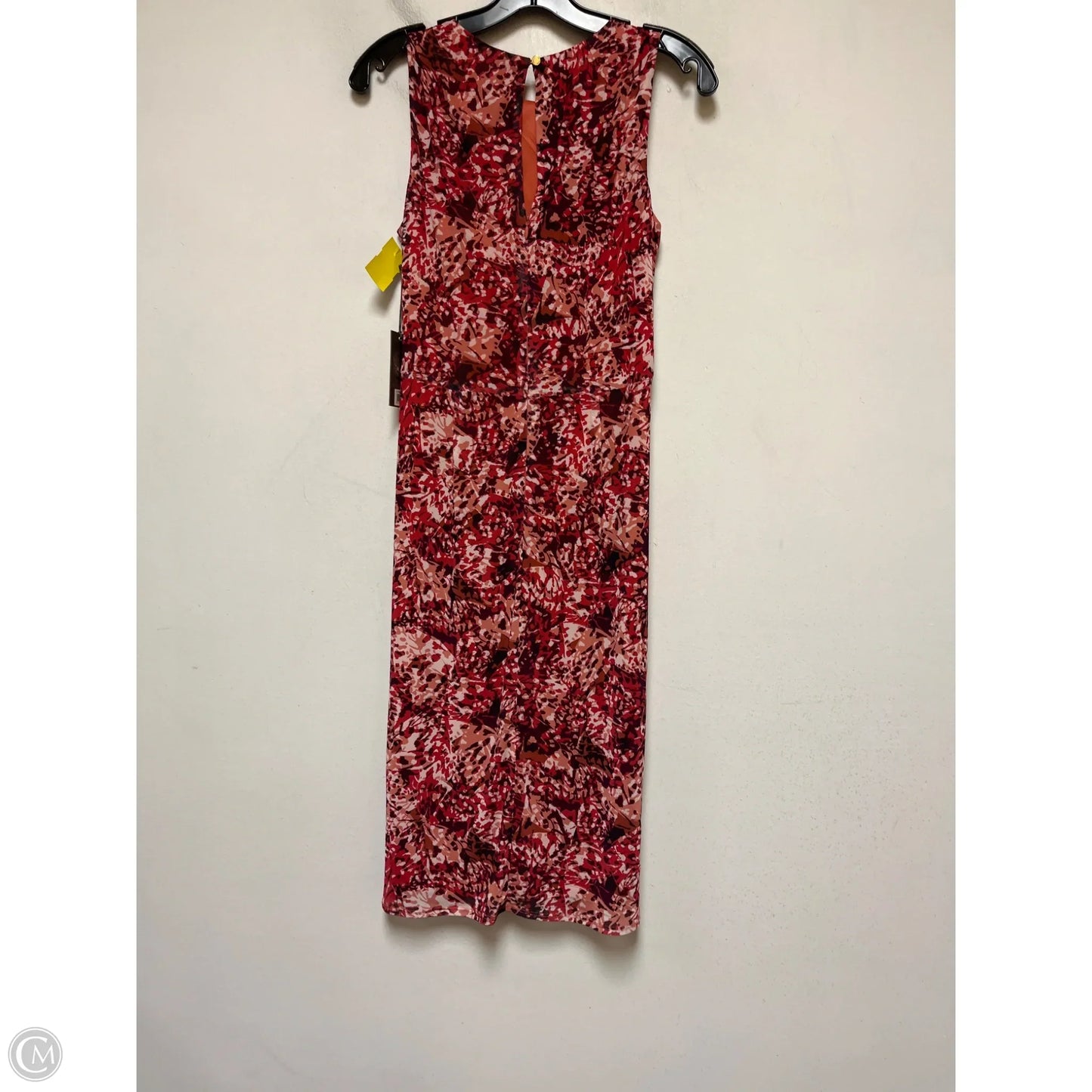 Dress Casual Midi By Vince Camuto In Orange & Red, Size: S