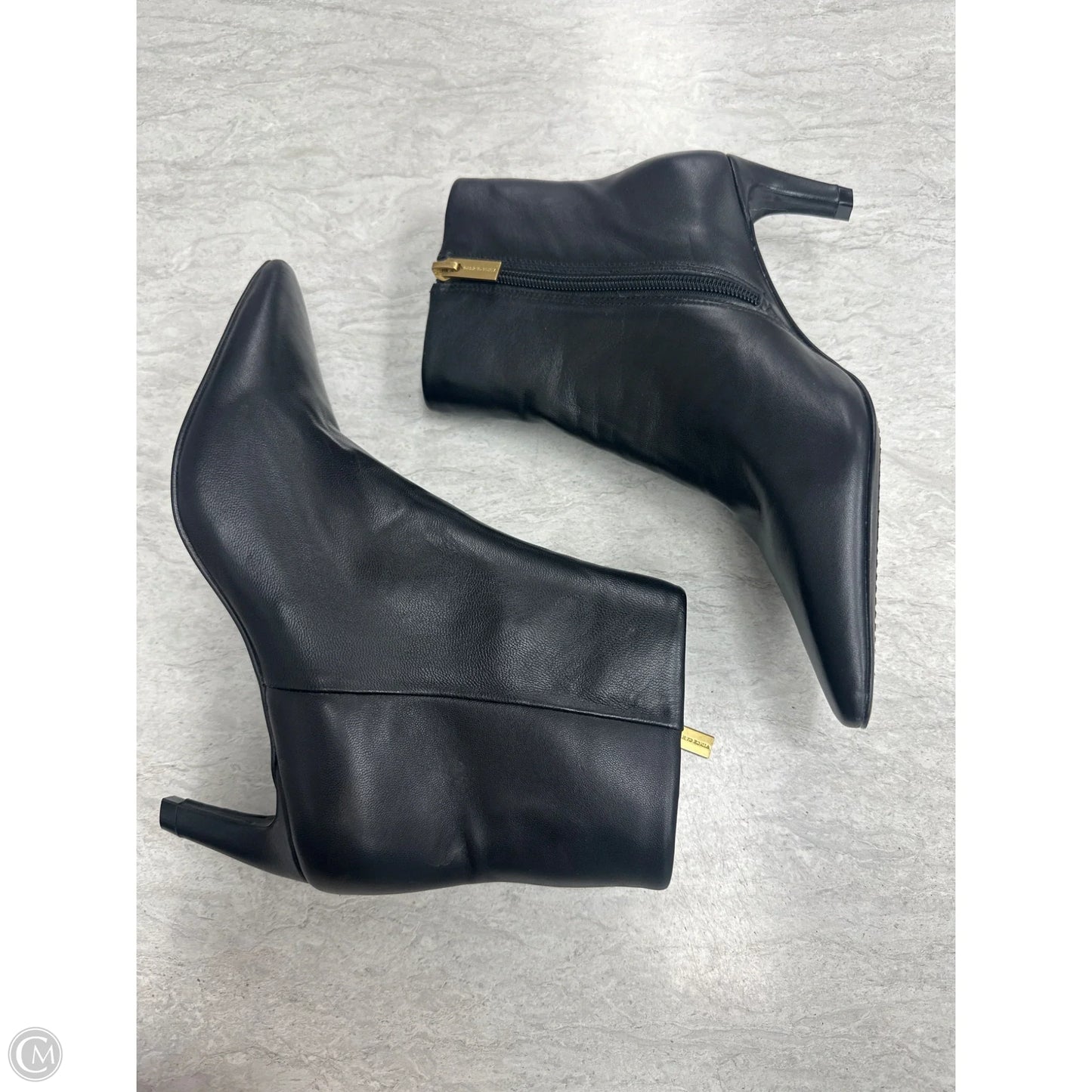 Boots Ankle Heels By Vince Camuto In Black, Size: 6.5
