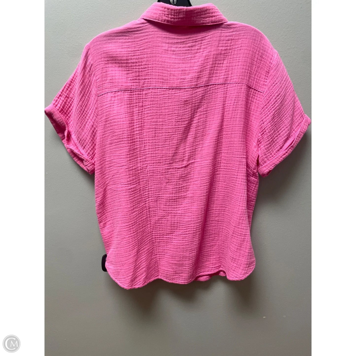 Top Short Sleeve By Lucky Brand In Pink, Size: L