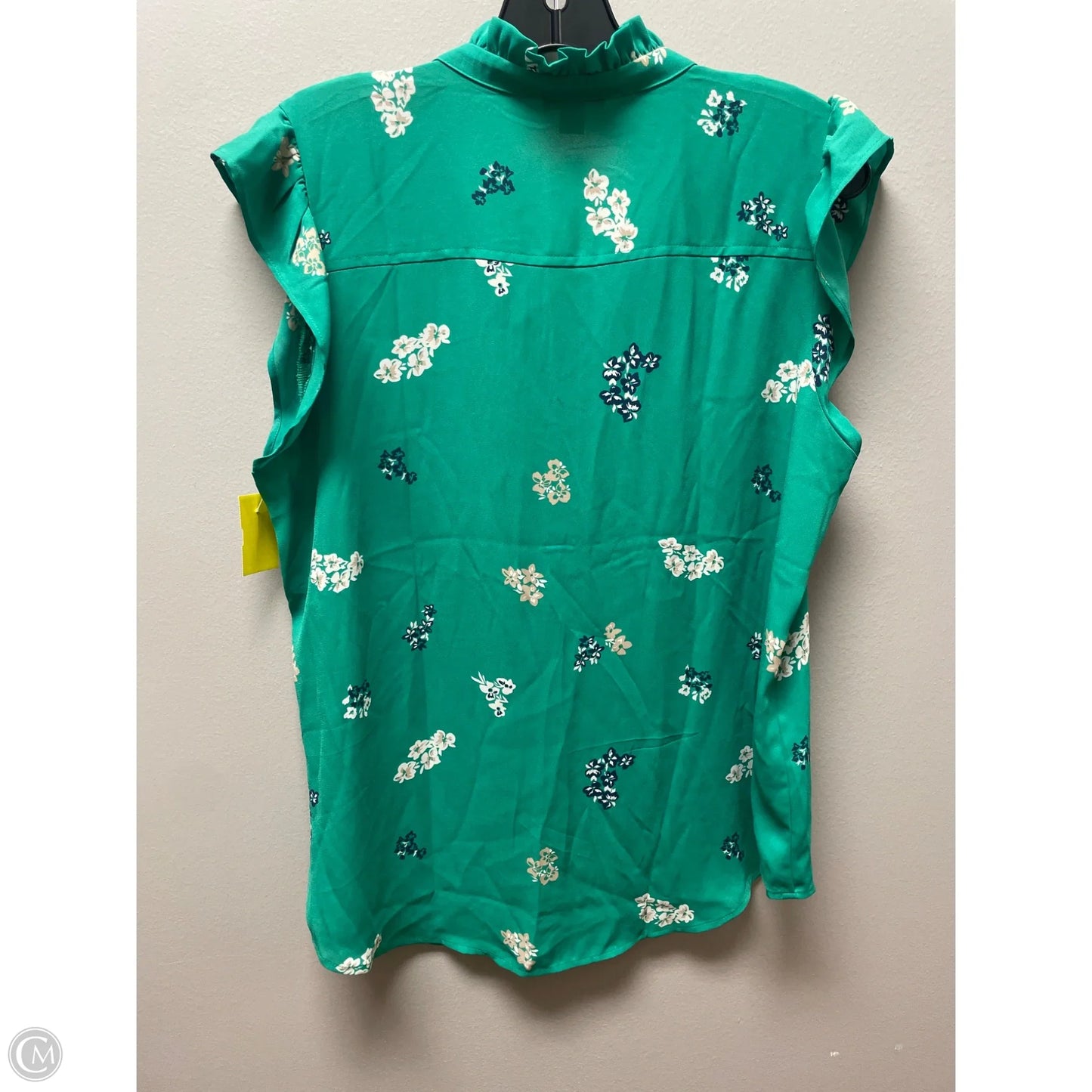 Top Sleeveless By Ann Taylor In Green, Size: M