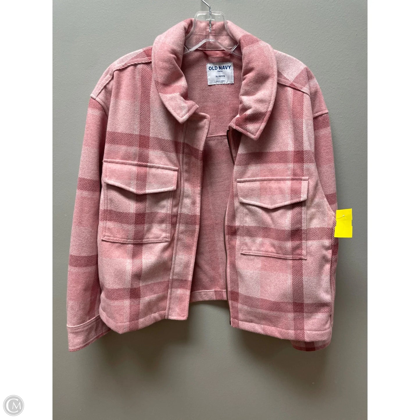 Jacket Shirt By Old Navy In Pink, Size: Xlp