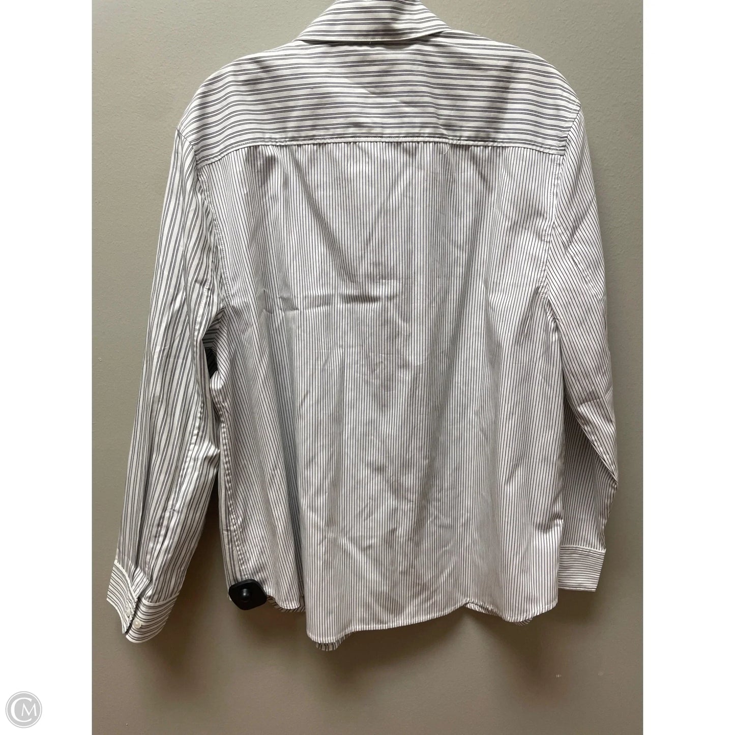 Top Long Sleeve By Madewell In Striped Pattern, Size: L