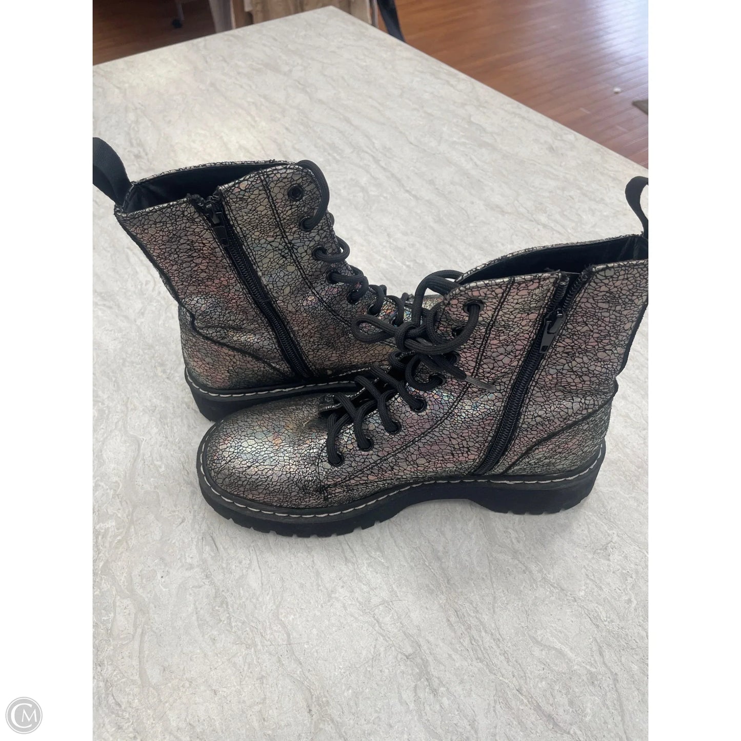 Boots Ankle Flats By Mix No 6 In Multi-colored, Size: 7.5