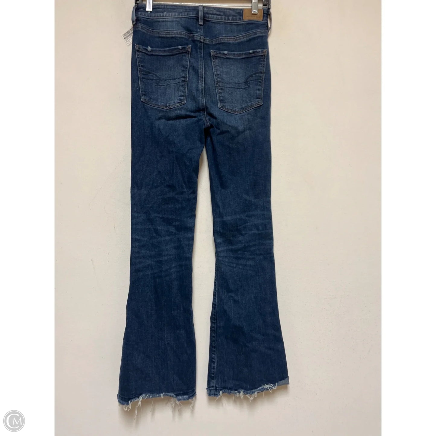Jeans Flared By American Eagle In Blue Denim, Size: 2