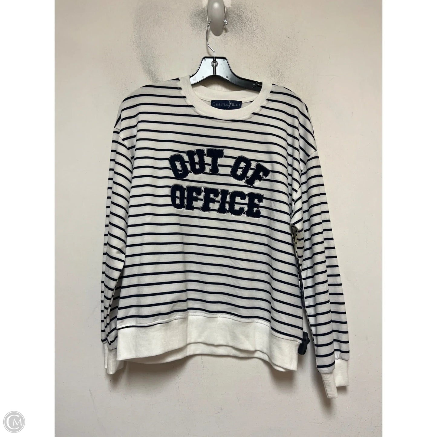 Top Long Sleeve By Clothes Mentor In Striped Pattern, Size: S
