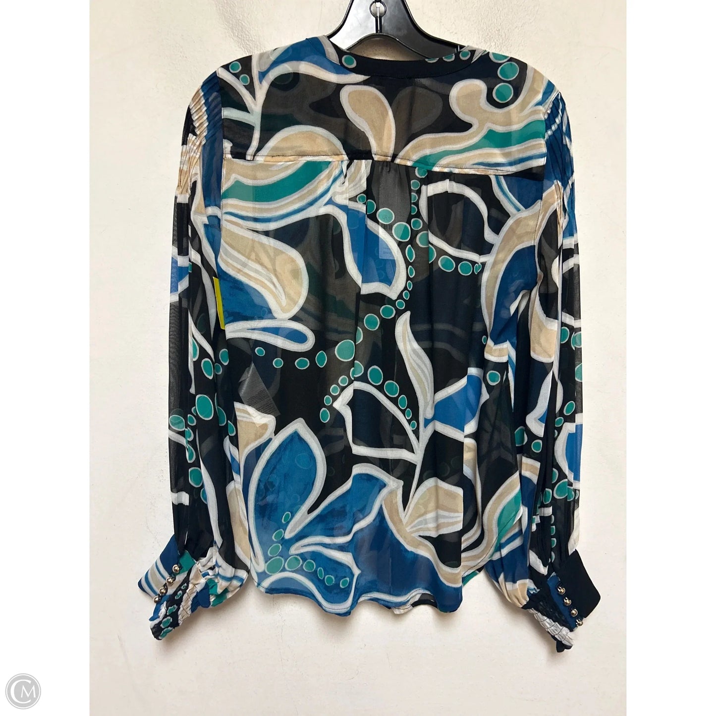 Top Long Sleeve By Chicos In Multi-colored, Size: S