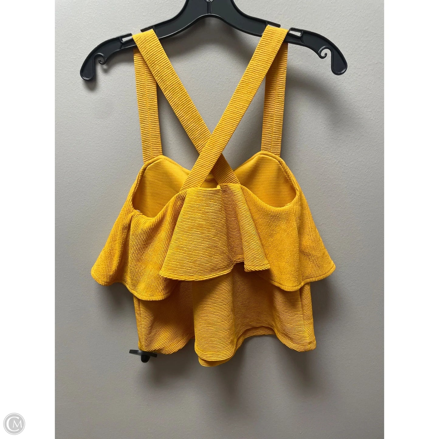 Top Sleeveless By Madewell In Yellow, Size: Xs