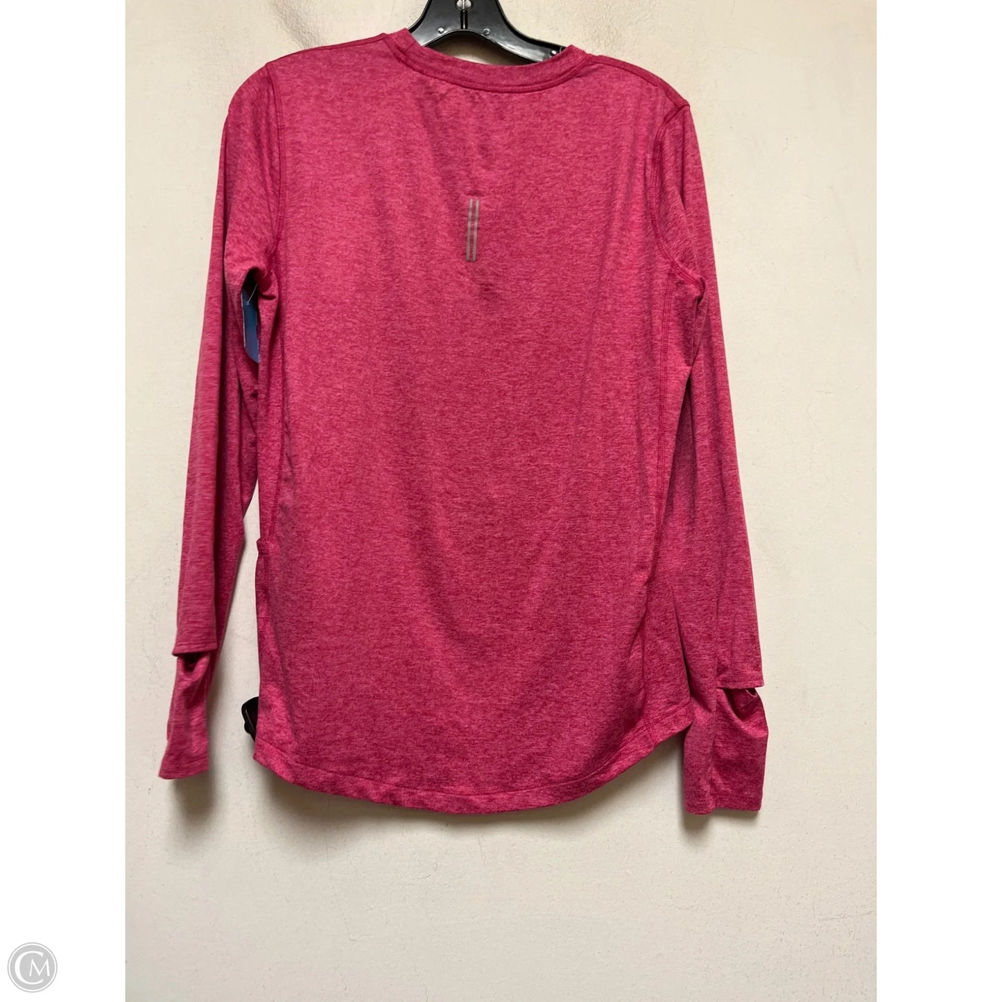 Athletic Top Long Sleeve Crewneck By Nike Apparel In Pink, Size: S