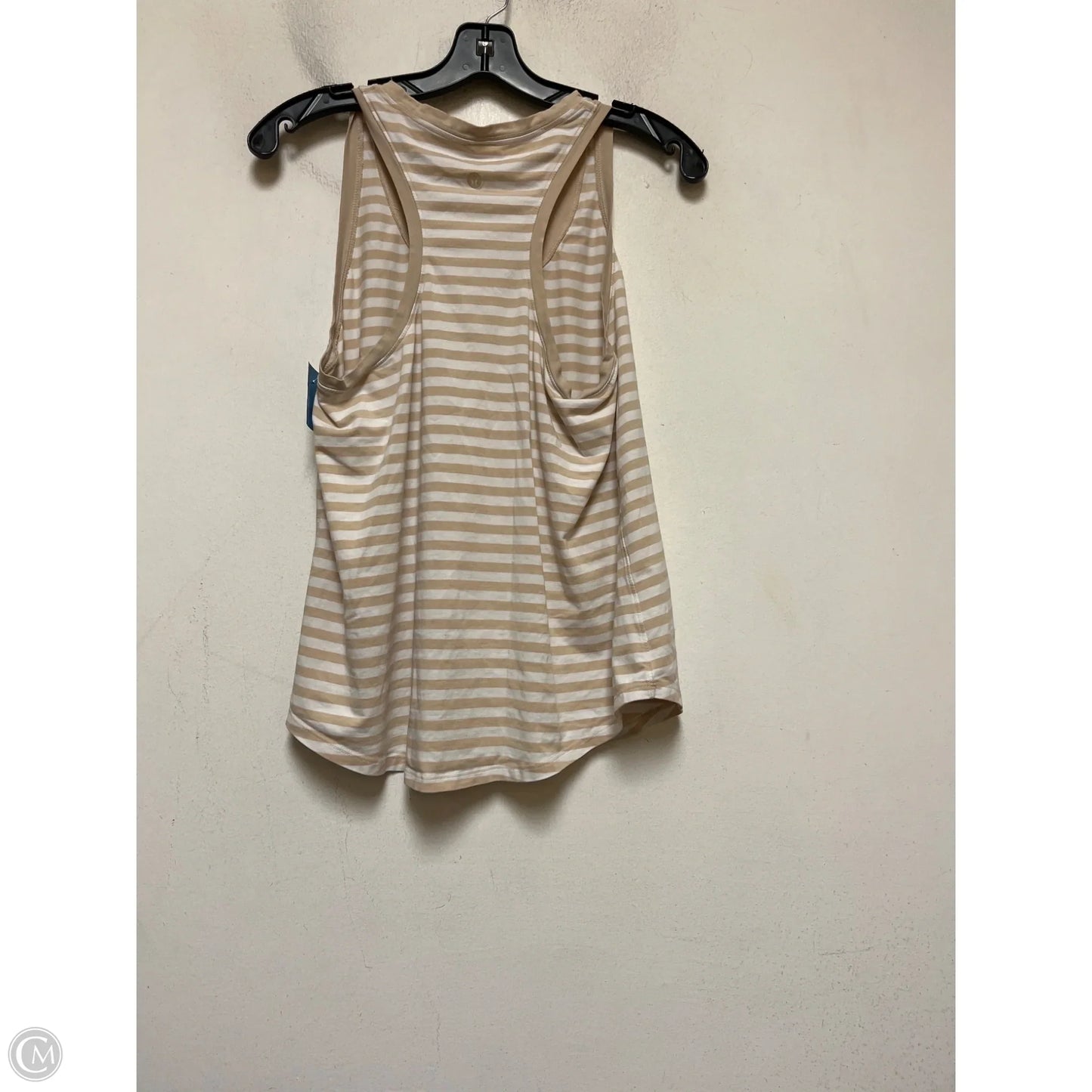 Athletic Tank Top By Lululemon In Striped Pattern, Size: 8