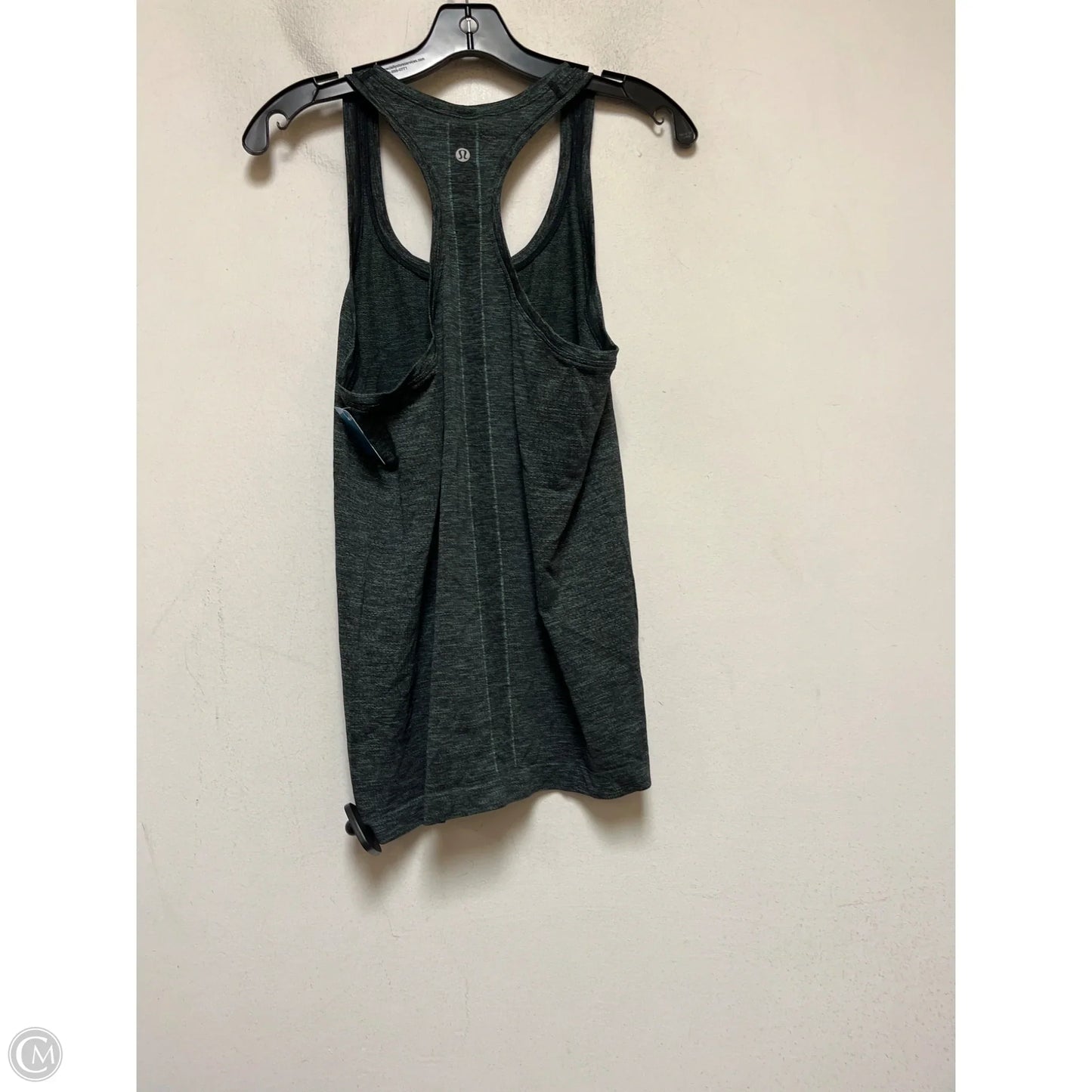 Athletic Tank Top By Lululemon In Black & Green, Size: 10