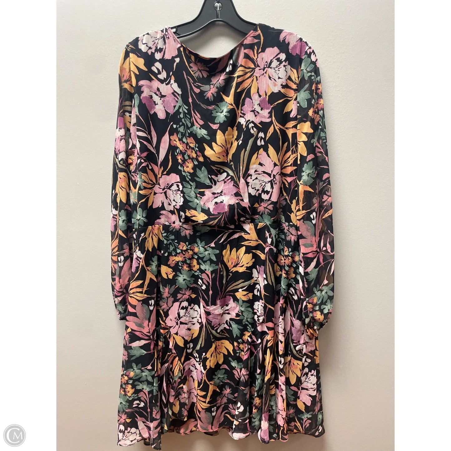 Dress Casual Midi By Msk In Floral Print, Size: 2x