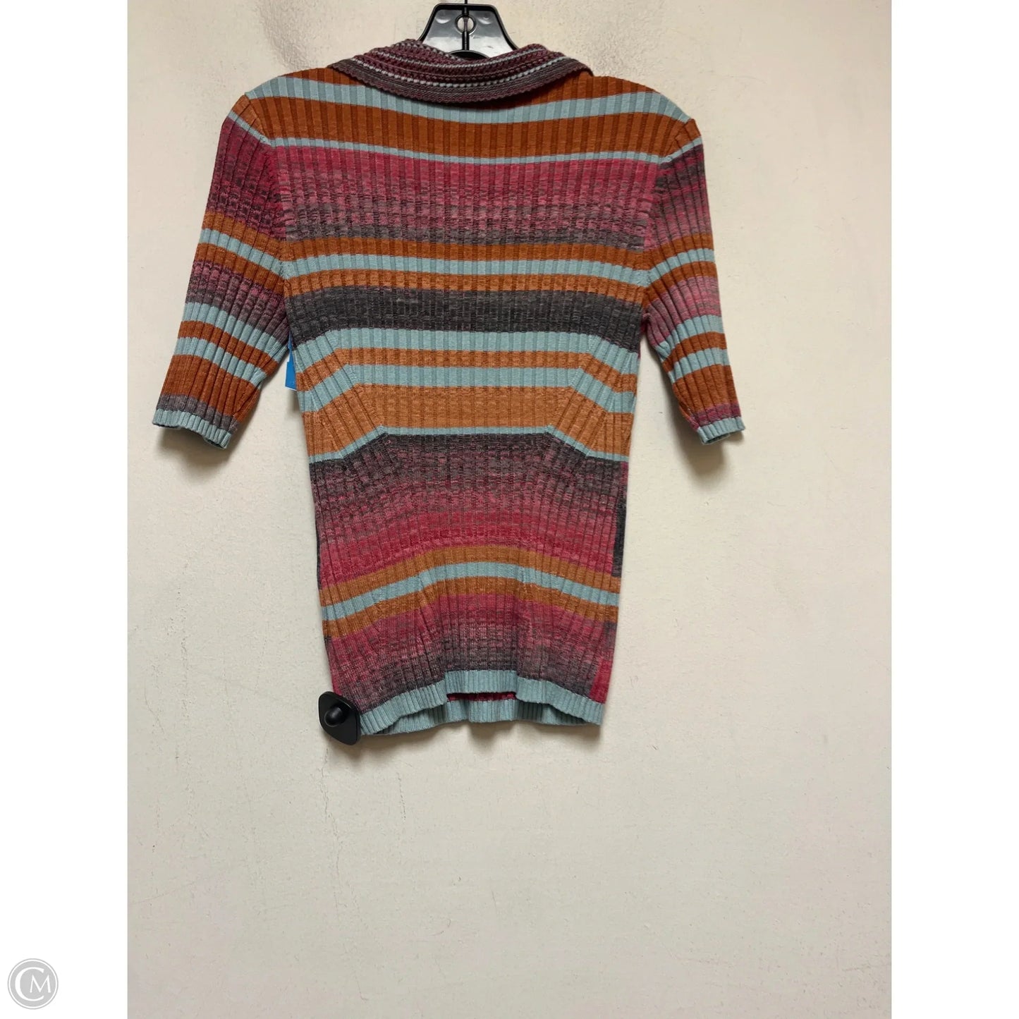 Top Short Sleeve By White House Black Market In Striped Pattern, Size: Xs