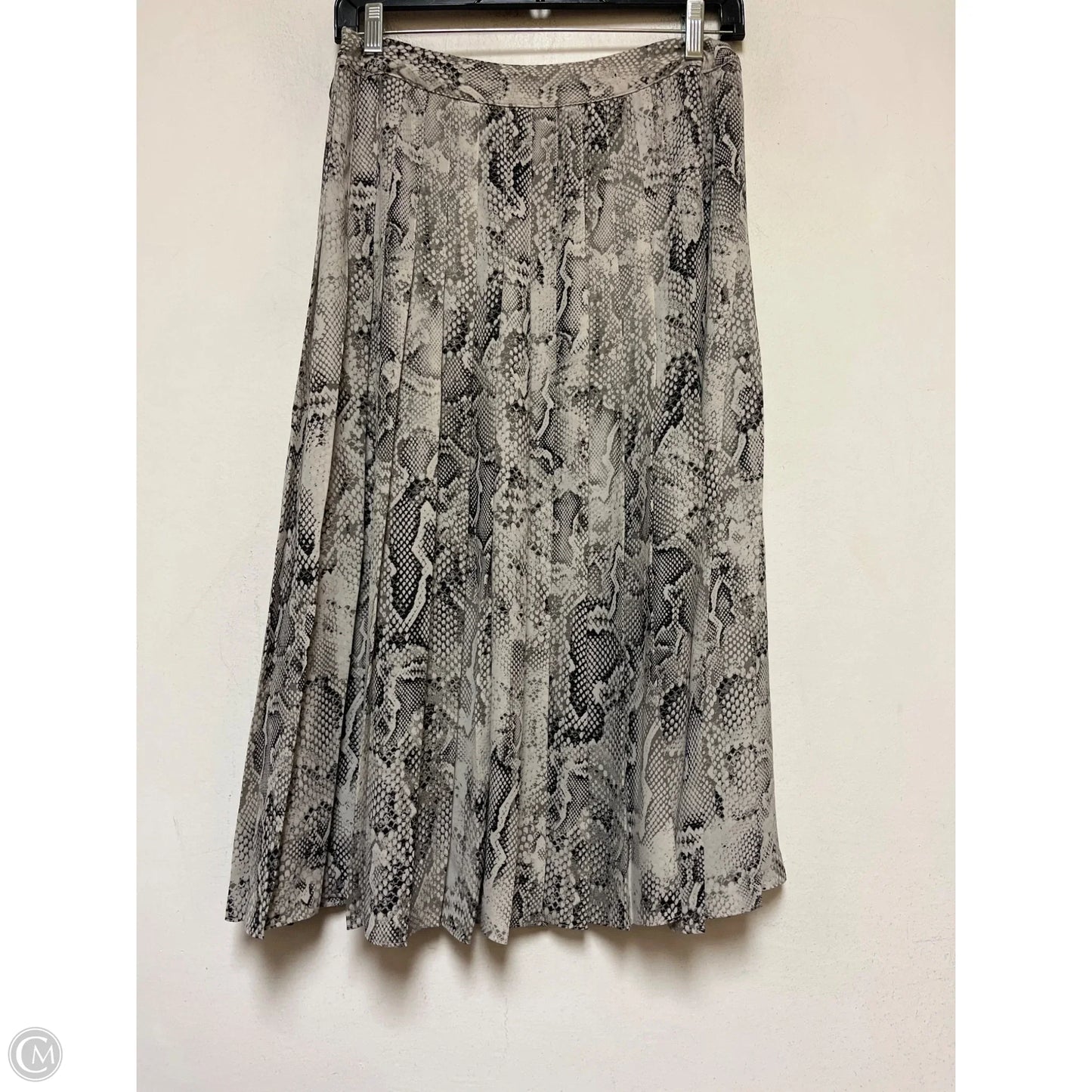 Skirt Midi By White House Black Market In Snakeskin Print, Size: 2