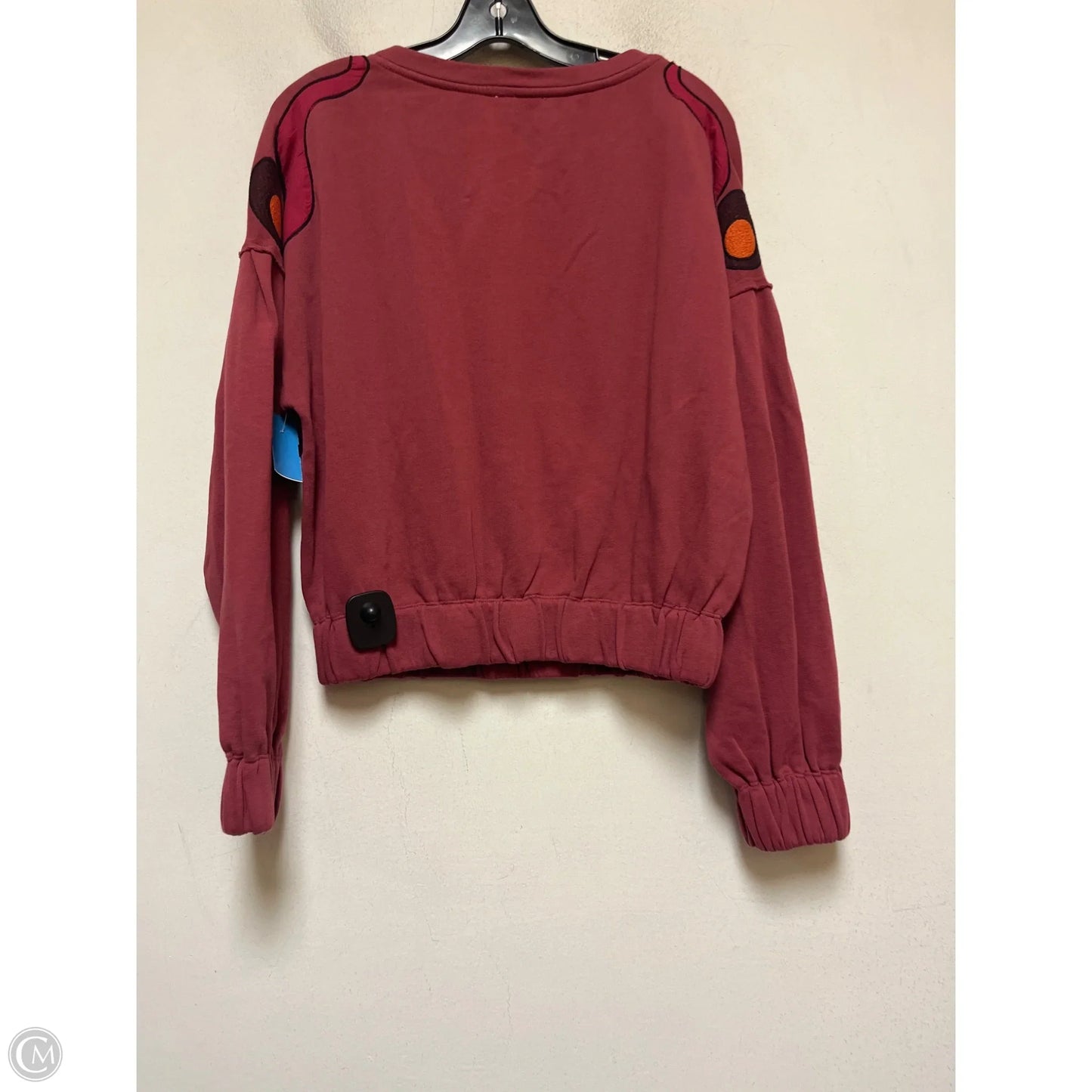 Top Long Sleeve By Anthropologie In Orange & Red, Size: S