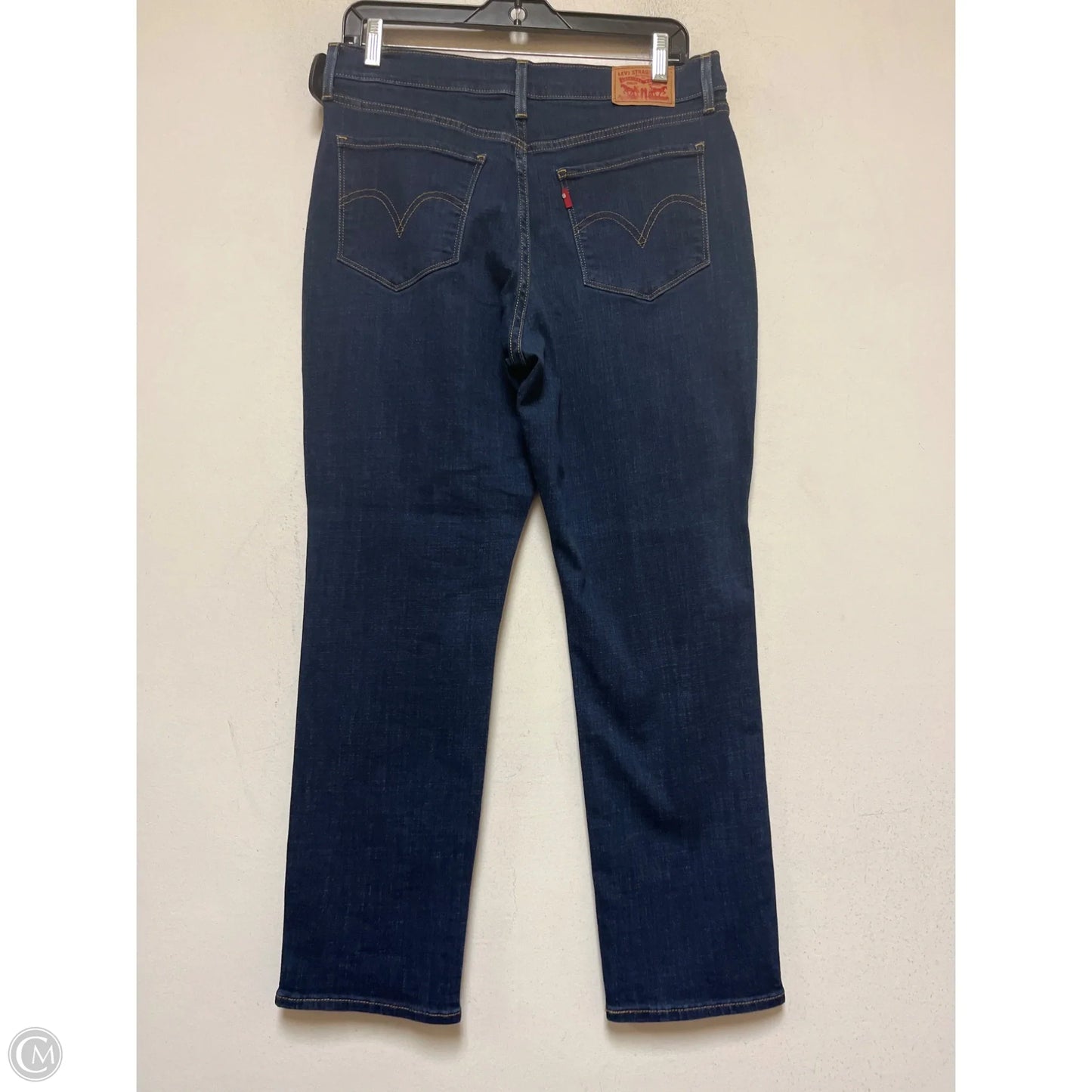 Jeans Straight By Levis In Blue Denim, Size: 10