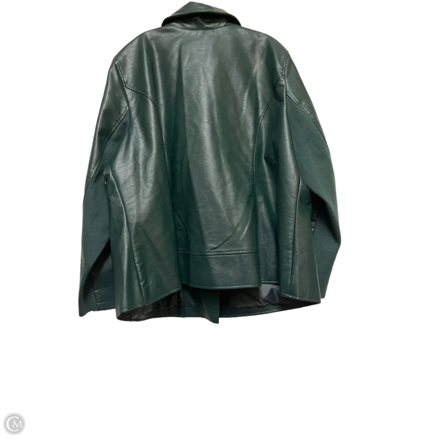 Jacket Moto By Lane Bryant In Green, Size: 3x