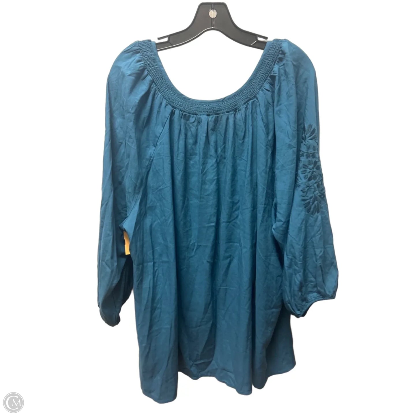 Top Long Sleeve By Torrid In Teal, Size: 2x