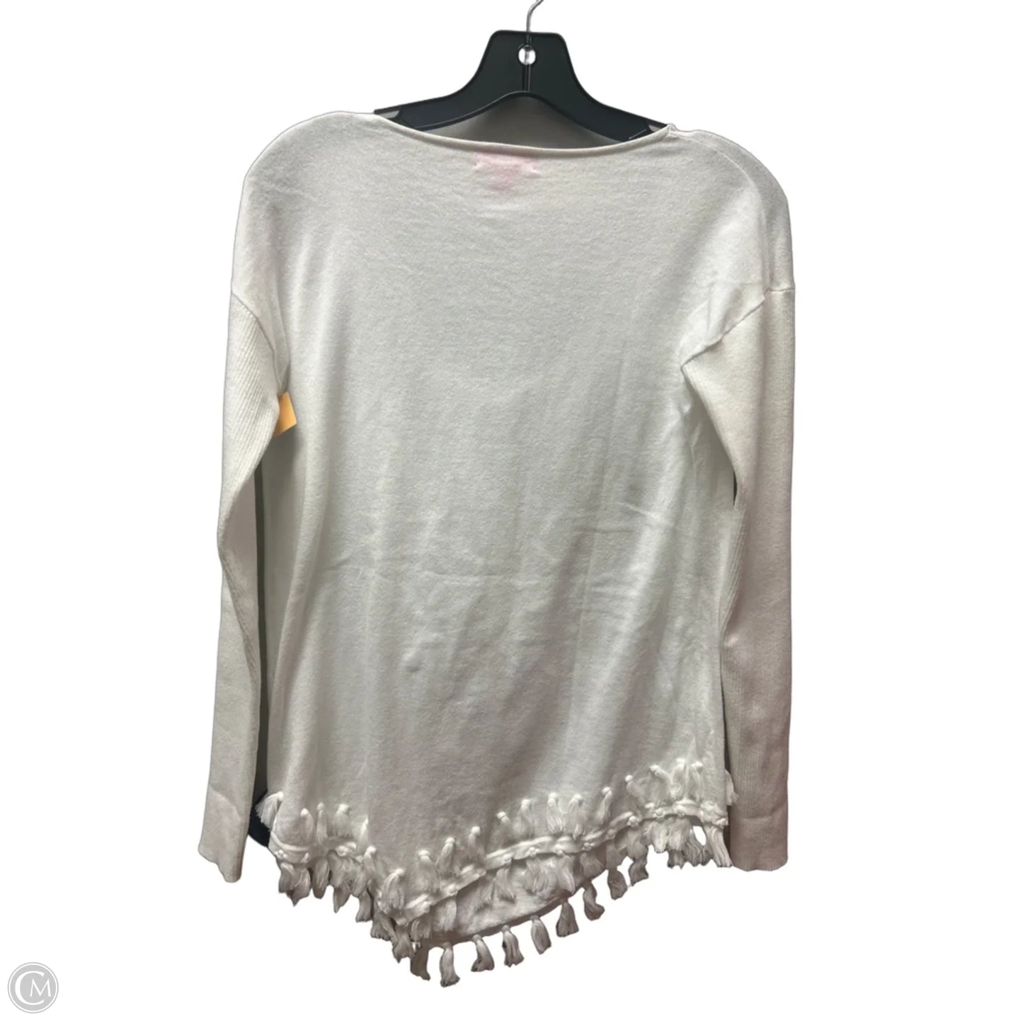 Top Long Sleeve Designer By Lilly Pulitzer In White, Size: S