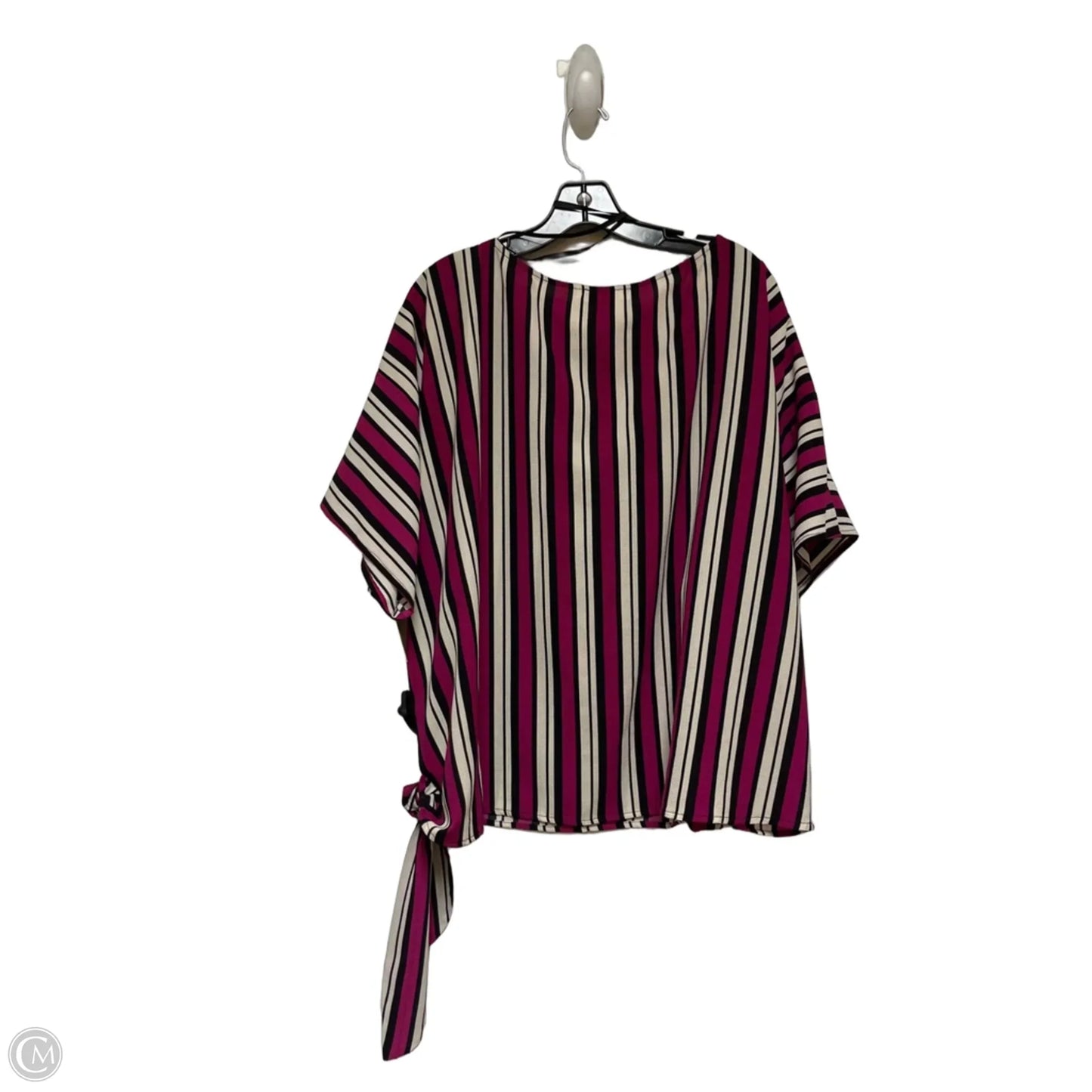 Top Short Sleeve By Michael By Michael Kors In Striped Pattern, Size: Xs