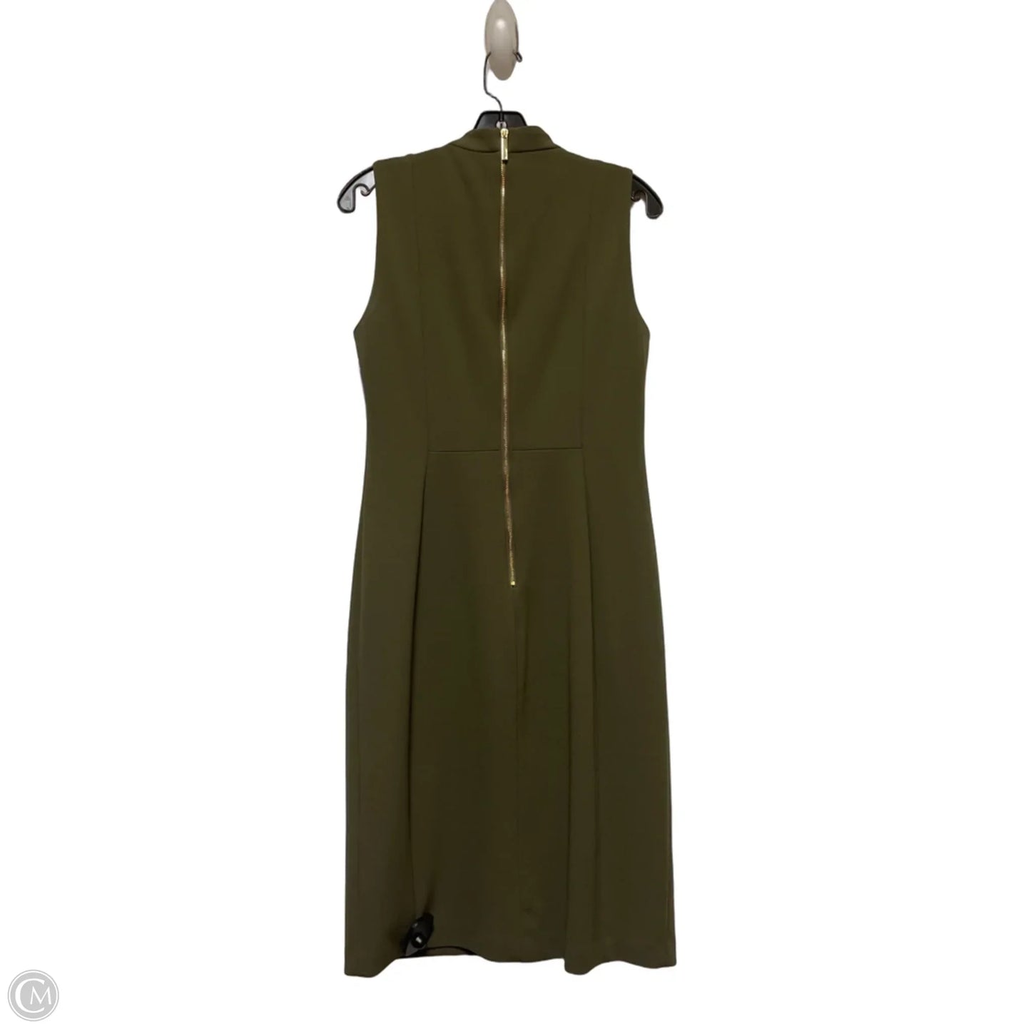 Dress Casual Midi By Calvin Klein In Green, Size: M