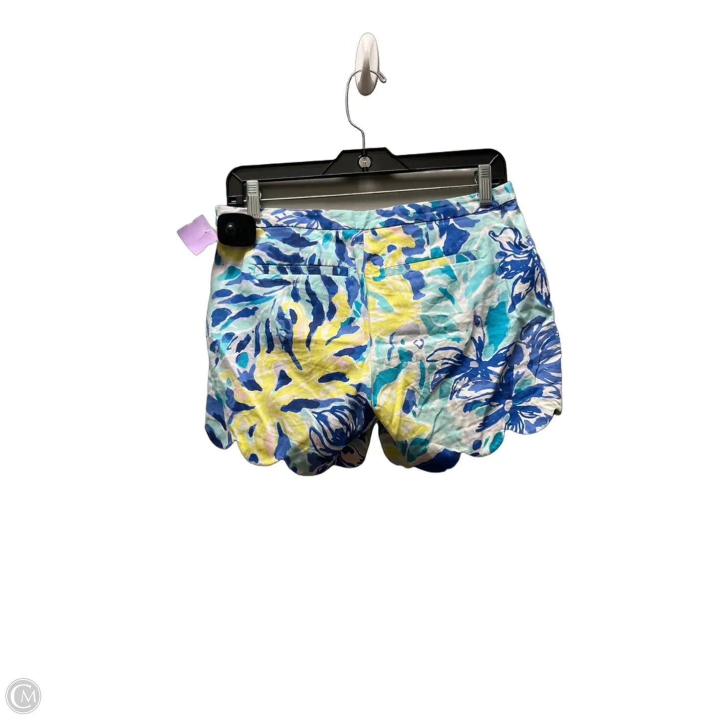 Shorts Designer By Lilly Pulitzer In Blue & Yellow, Size: 0