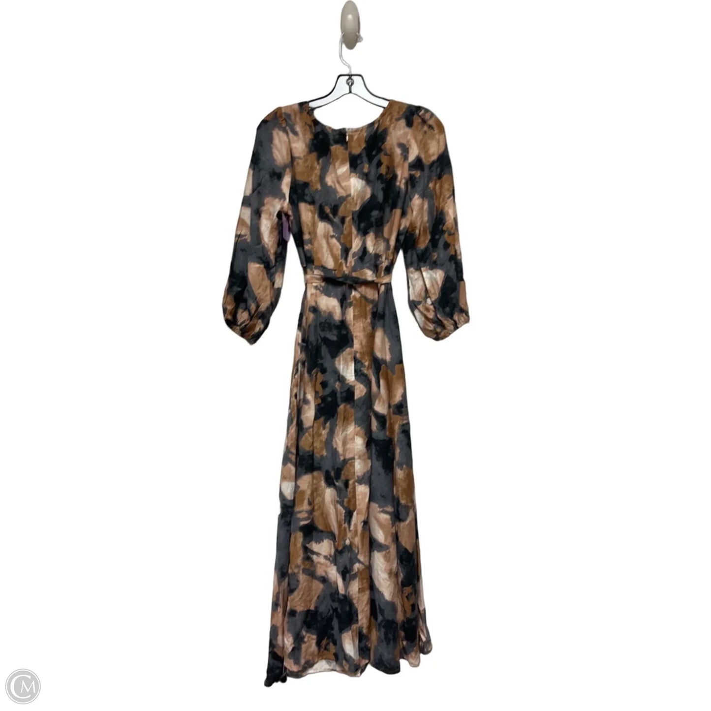 Dress Casual Maxi By Clothes Mentor In Blue & Brown, Size: L