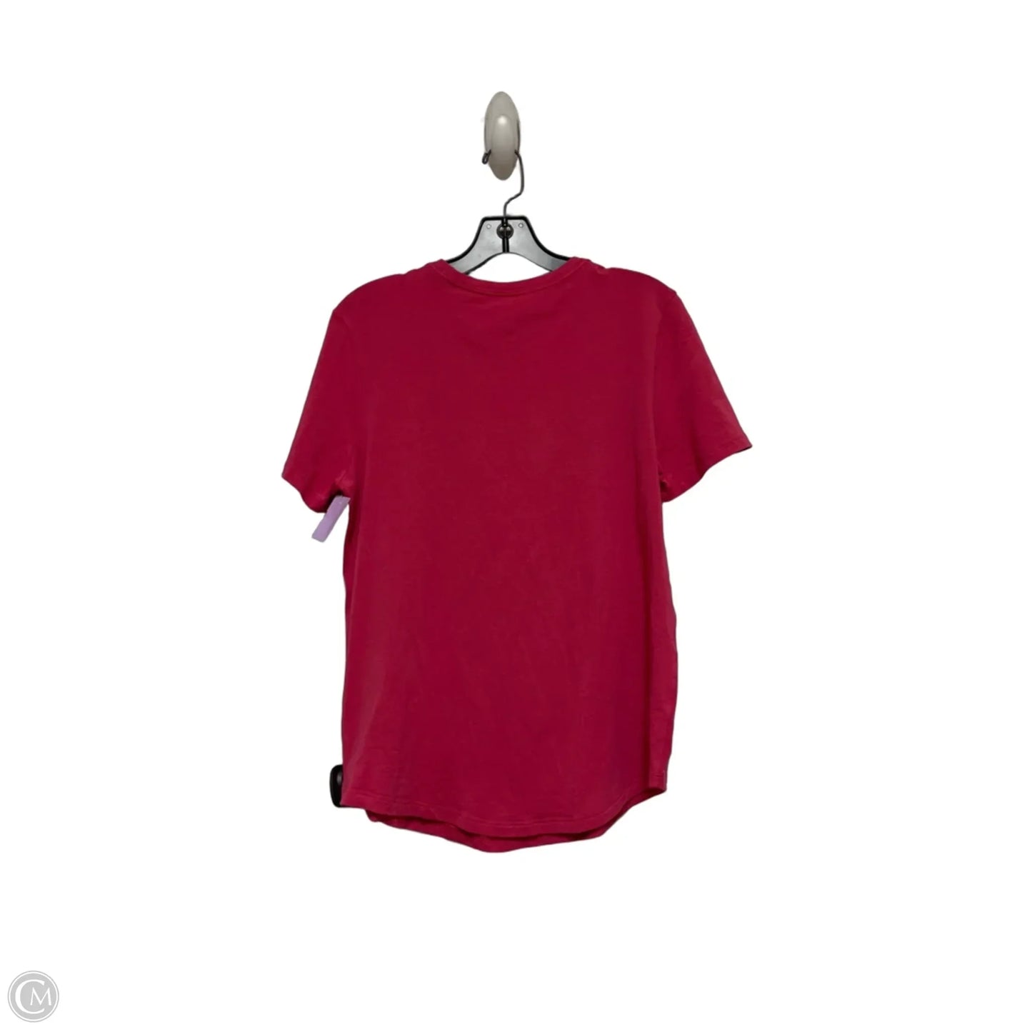 Athletic Top Short Sleeve By Lululemon In Pink, Size: 8