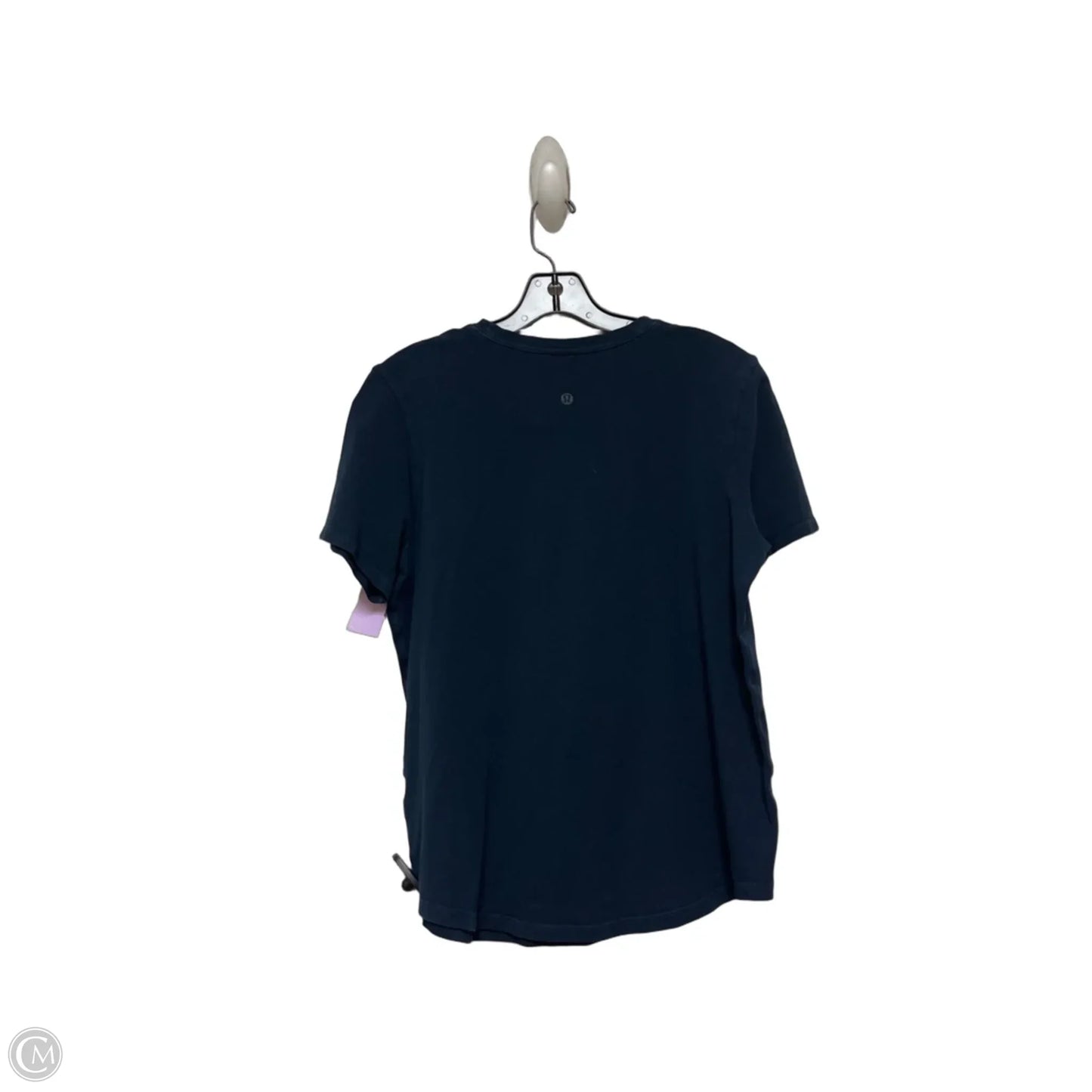 Athletic Top Short Sleeve By Lululemon In Navy, Size: 8