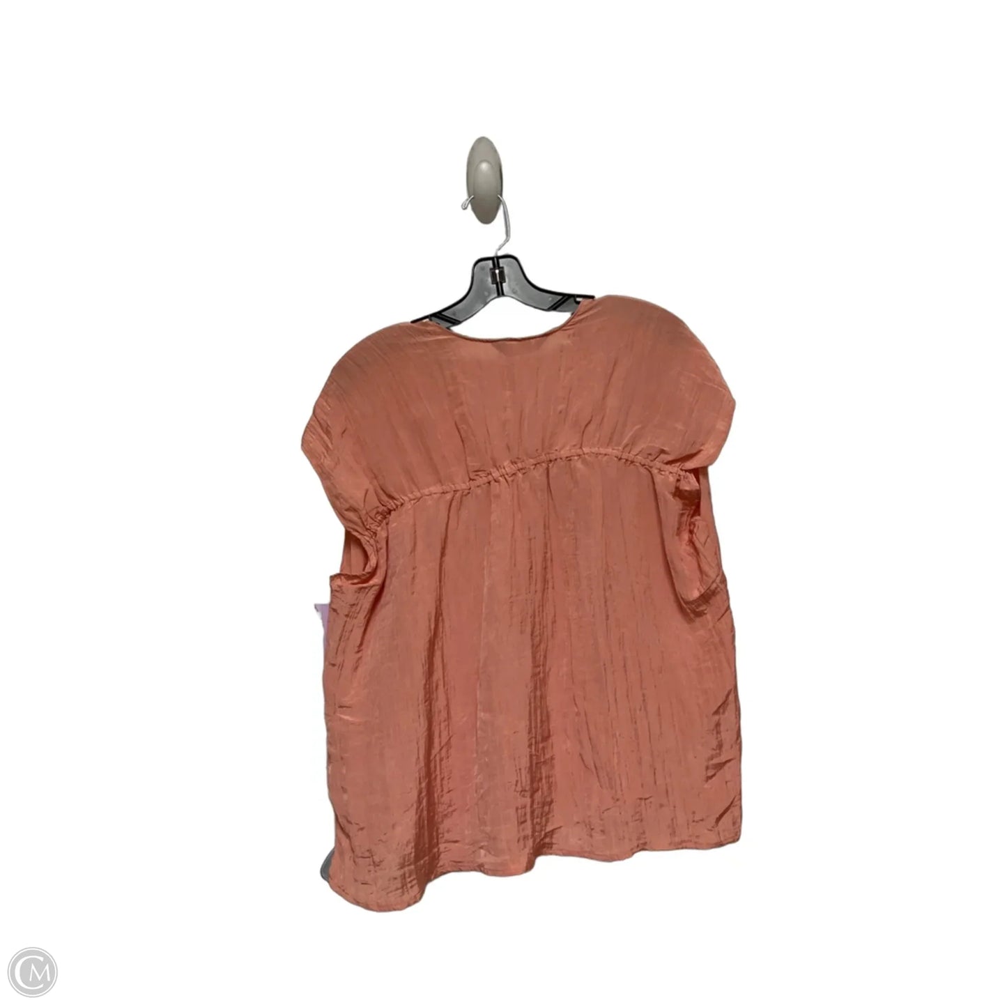 Top Short Sleeve By Simply Vera In Orange, Size: M