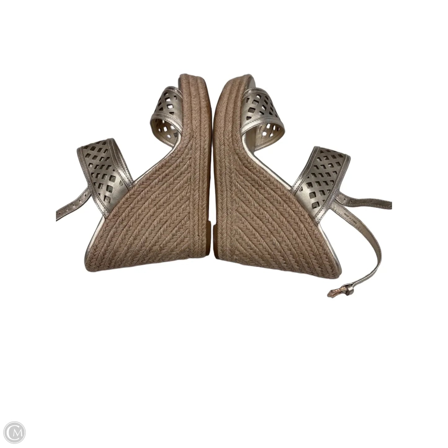 Sandals Designer By Tory Burch In Gold, Size: 10