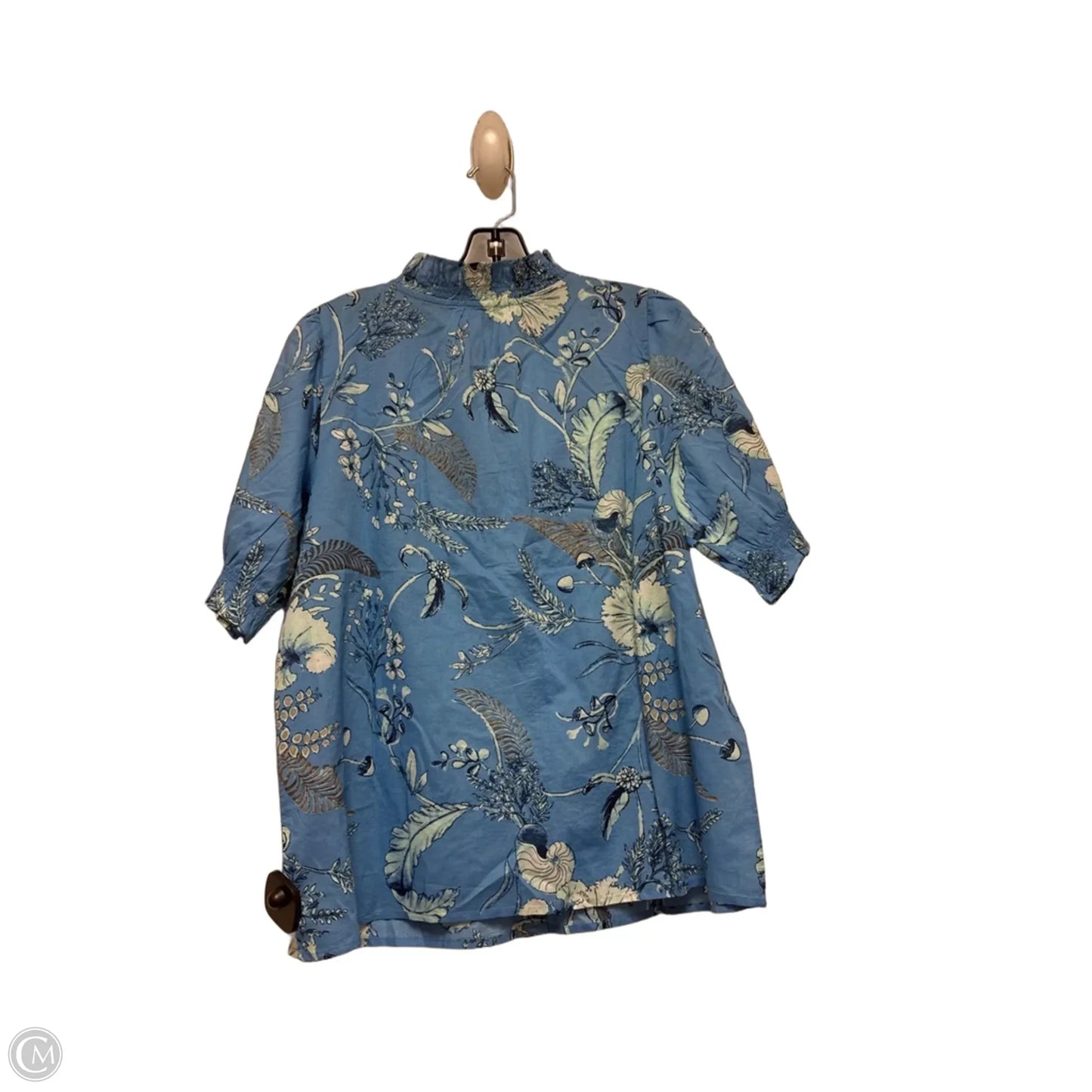 Top Short Sleeve By Talbots In Blue, Size: M