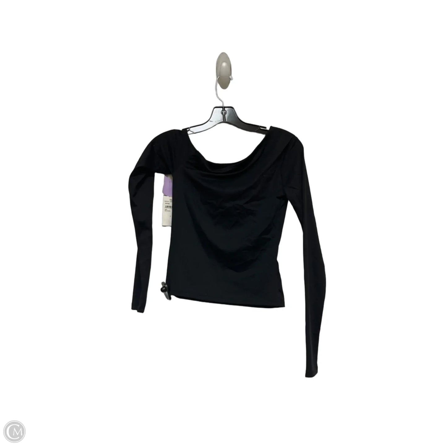 Top Long Sleeve By Good American In Black, Size: S