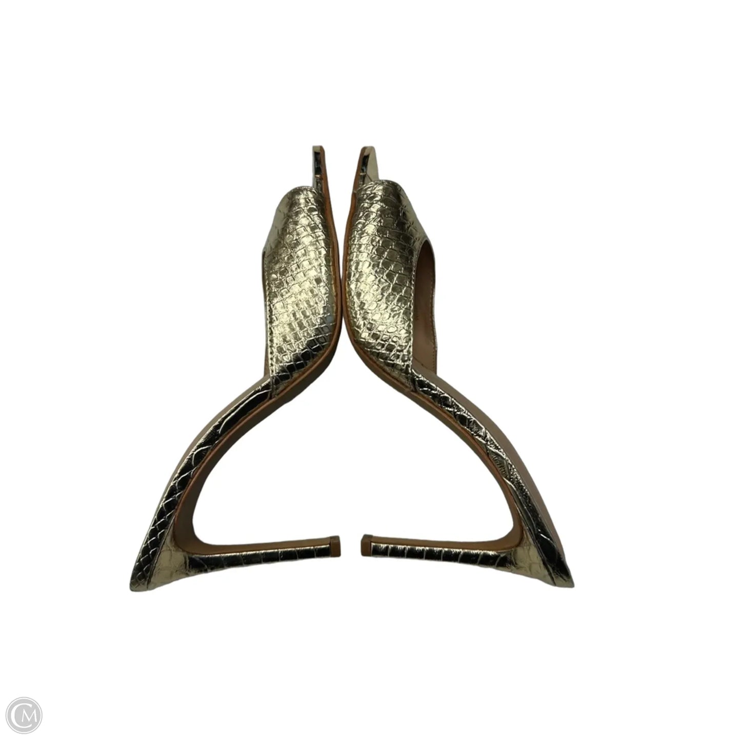 Sandals Heels Stiletto By Inc In Gold, Size: 10.5