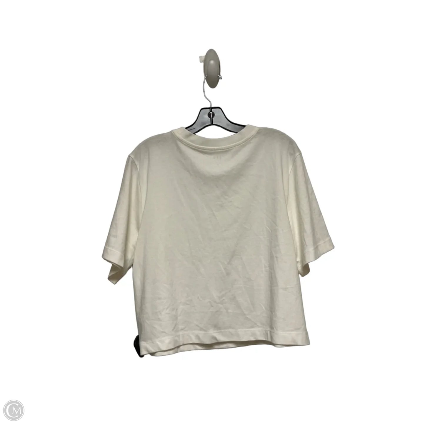 Top Short Sleeve By Gap In White, Size: M