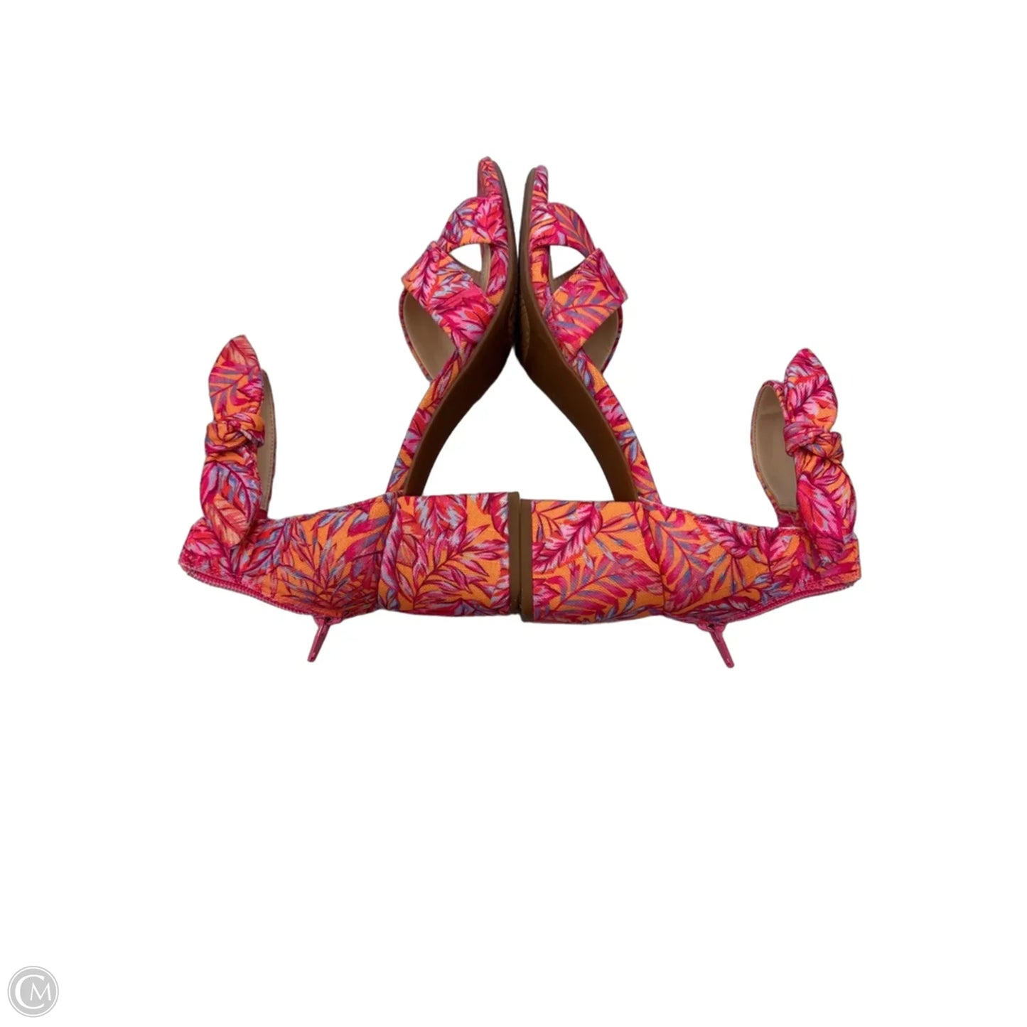 Sandals Flats By Alex Marie In Orange & Pink, Size: 8.5