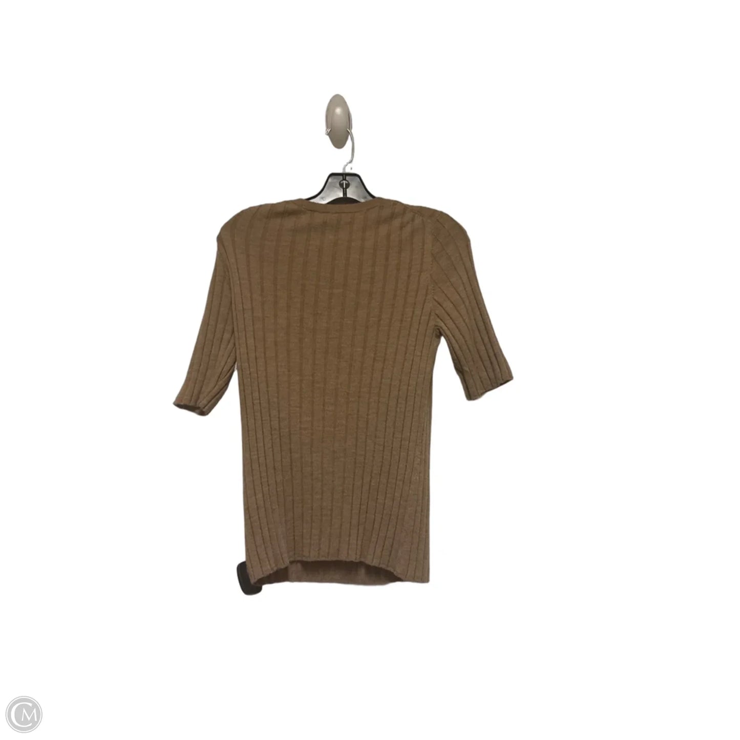 Top Short Sleeve By Banana Republic In Brown, Size: L