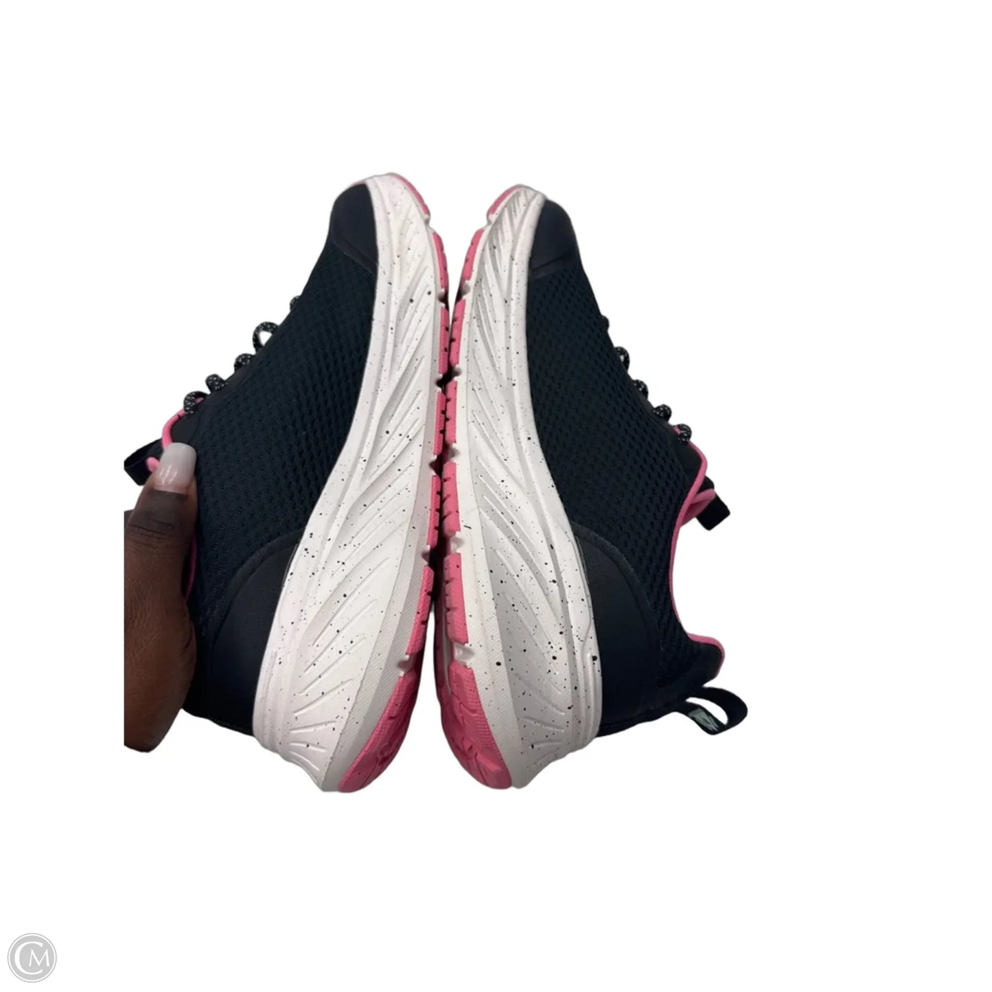 Shoes Athletic By Skechers In Black & Pink, Size: 6.5