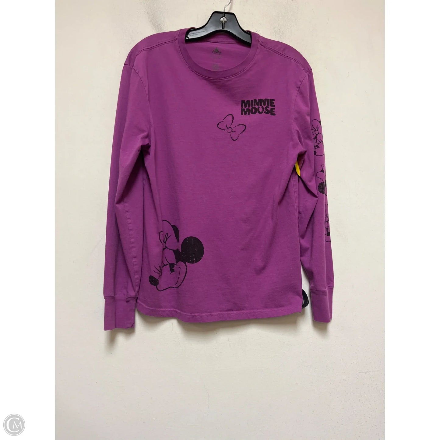 Top Long Sleeve Basic By Disney In Purple, Size: S