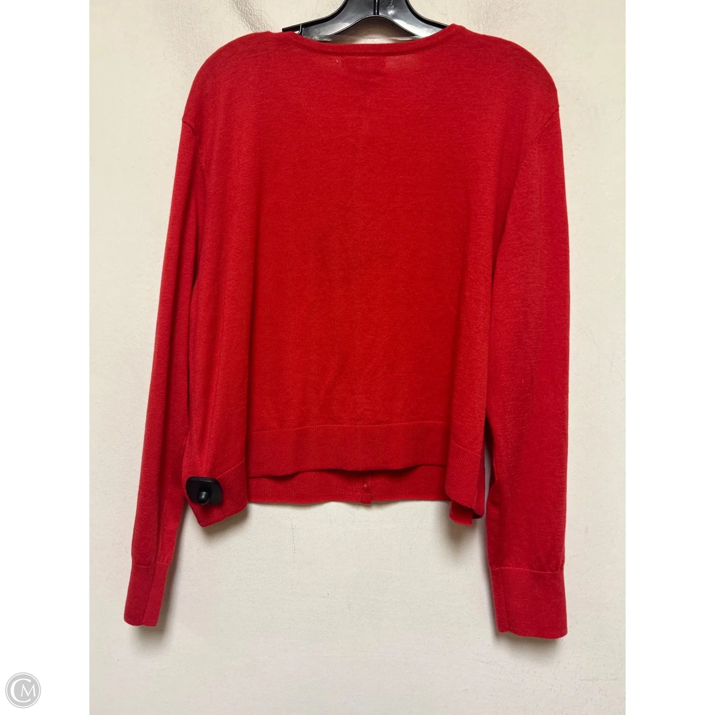 Sweater Cardigan By Ava & Viv In Red, Size: 2x