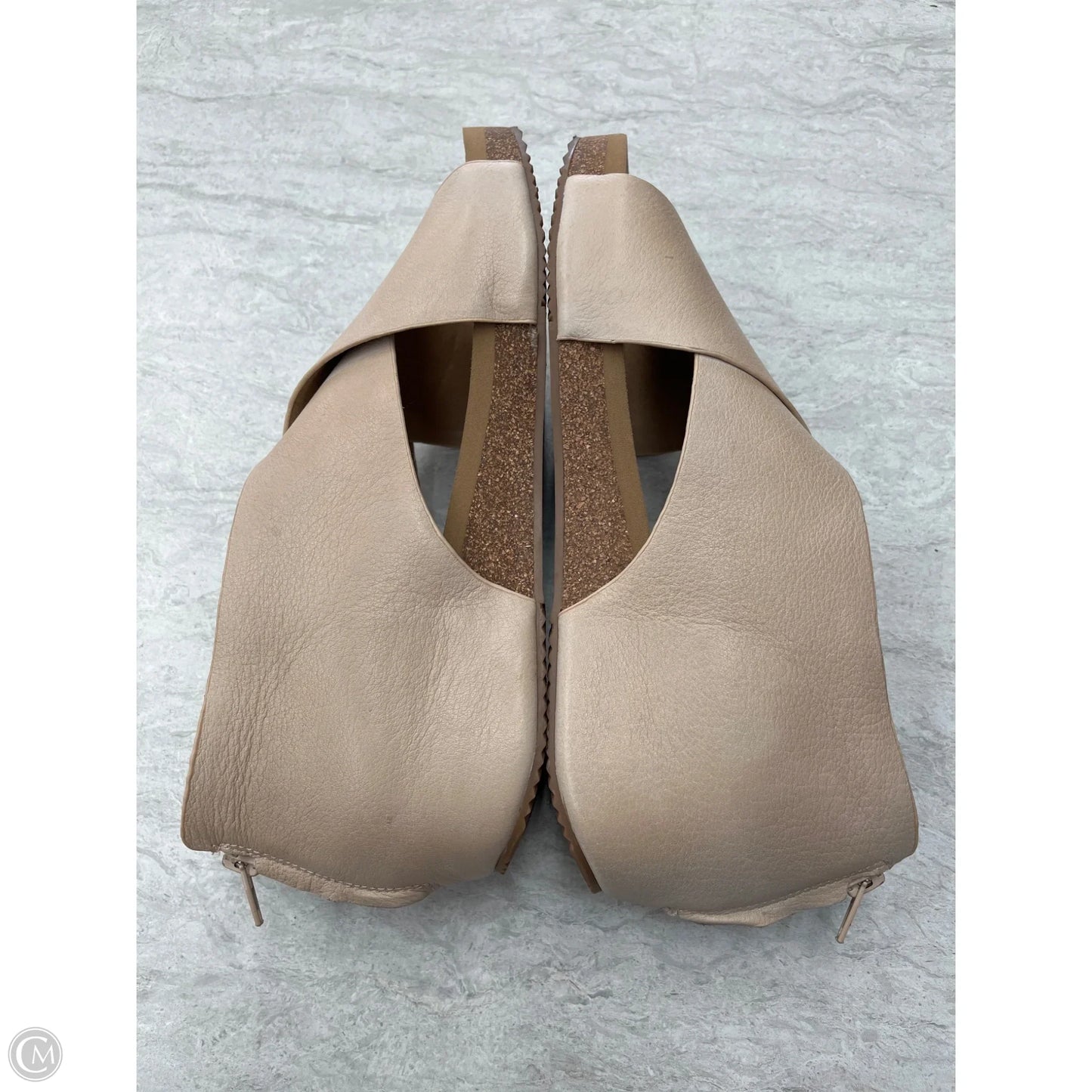 Sandals Heels Wedge By Volatile In Tan, Size: 10