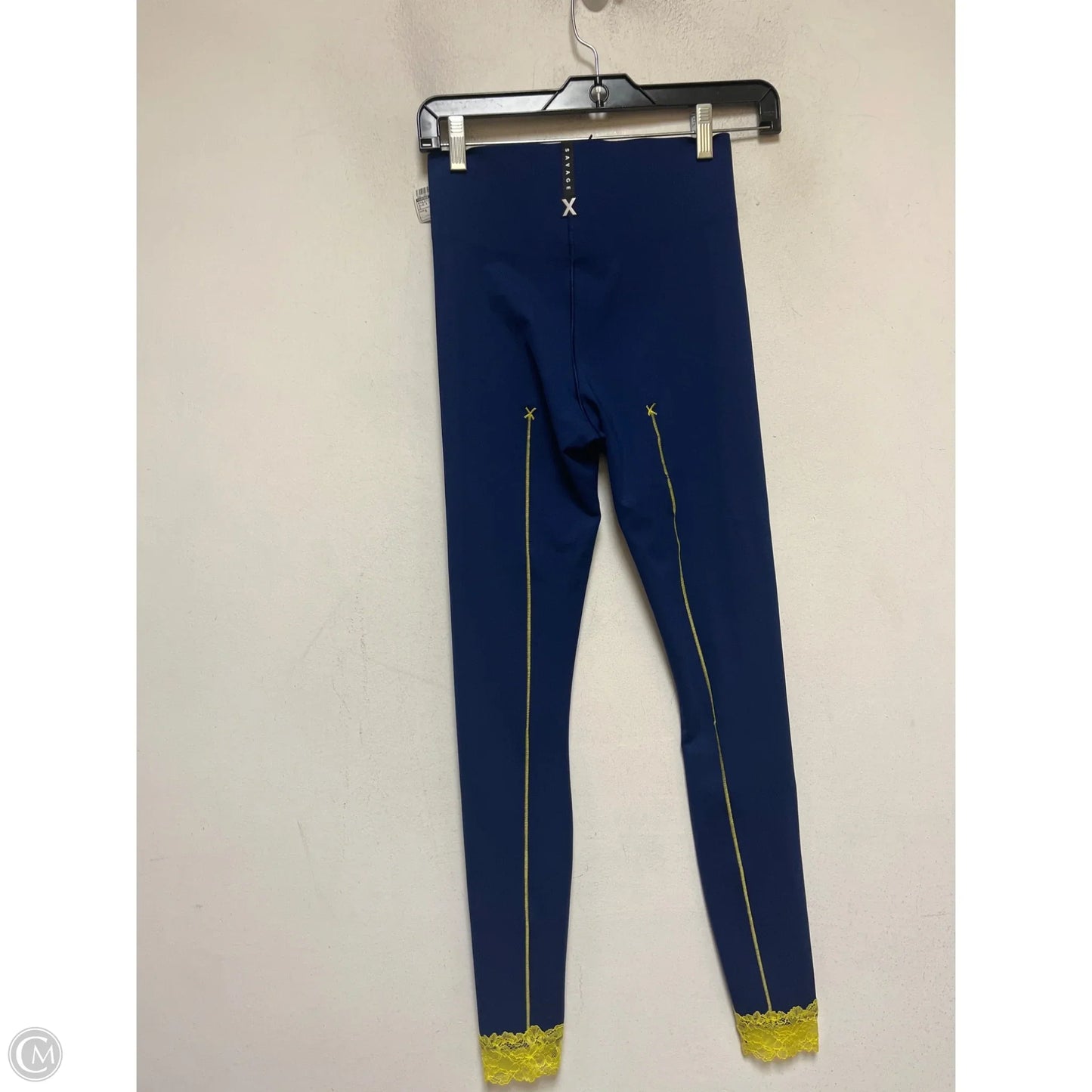 Athletic Leggings By Savage X Fenty In Blue & Yellow, Size: S