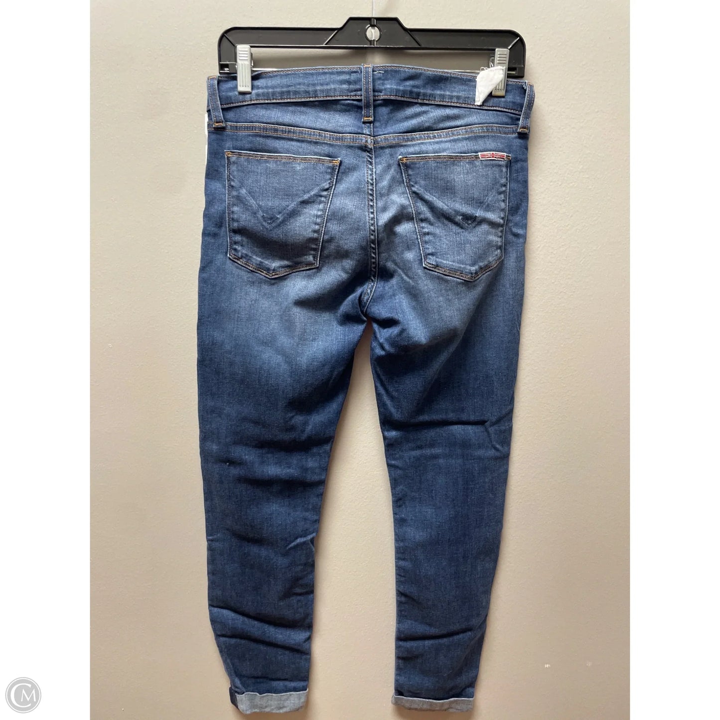 Jeans Cropped By Hudson In Blue Denim, Size: 4