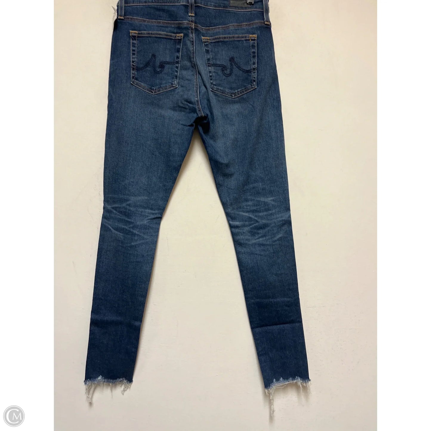 Jeans Skinny By Adriano Goldschmied In Blue Denim, Size: 6