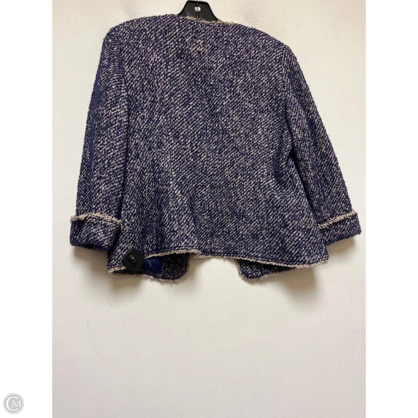 Blazer By Talbots In Blue & Tan, Size: L