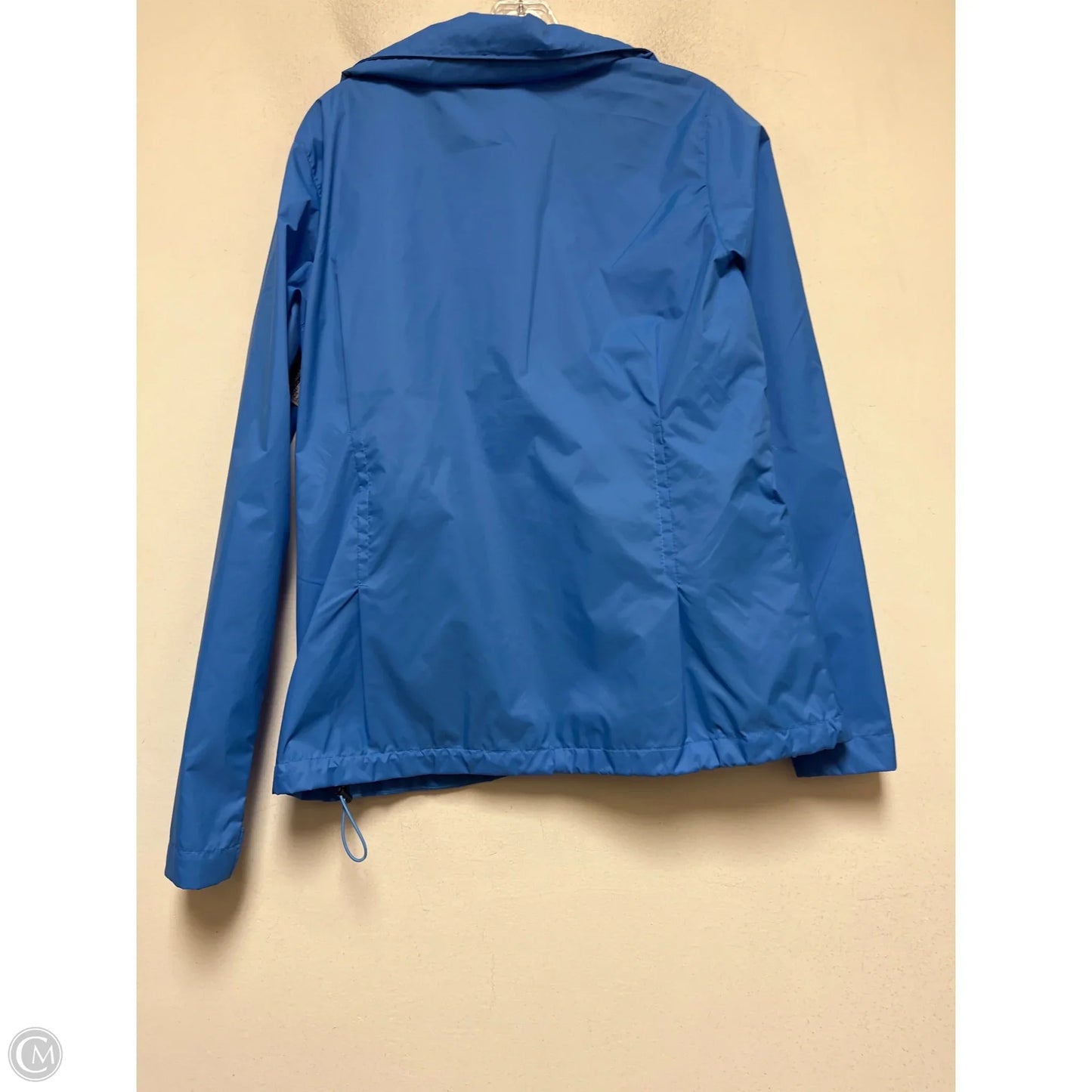 Jacket Windbreaker By Columbia In Blue, Size: L
