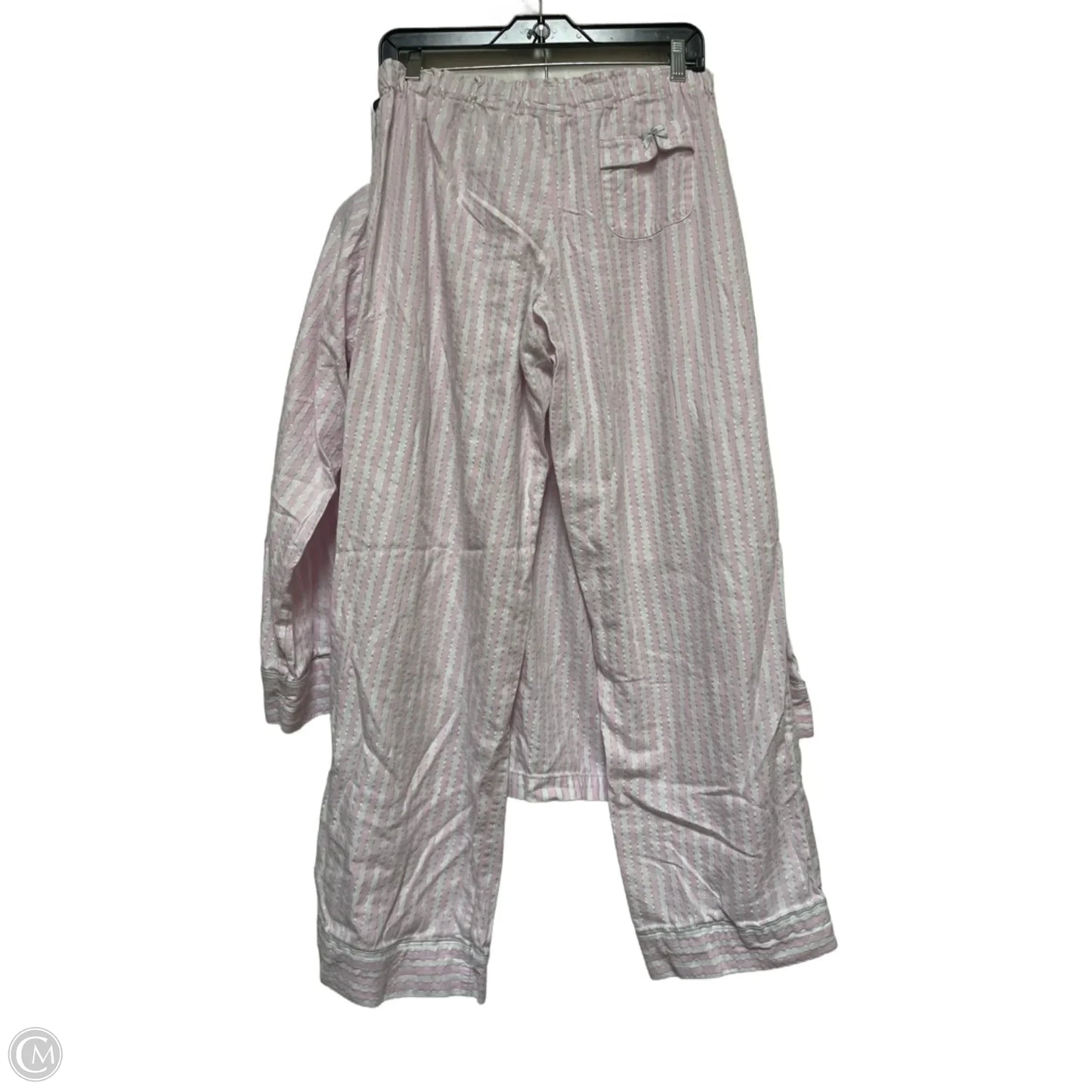 Pajamas 2pc By Victorias Secret In Pink & White, Size: M