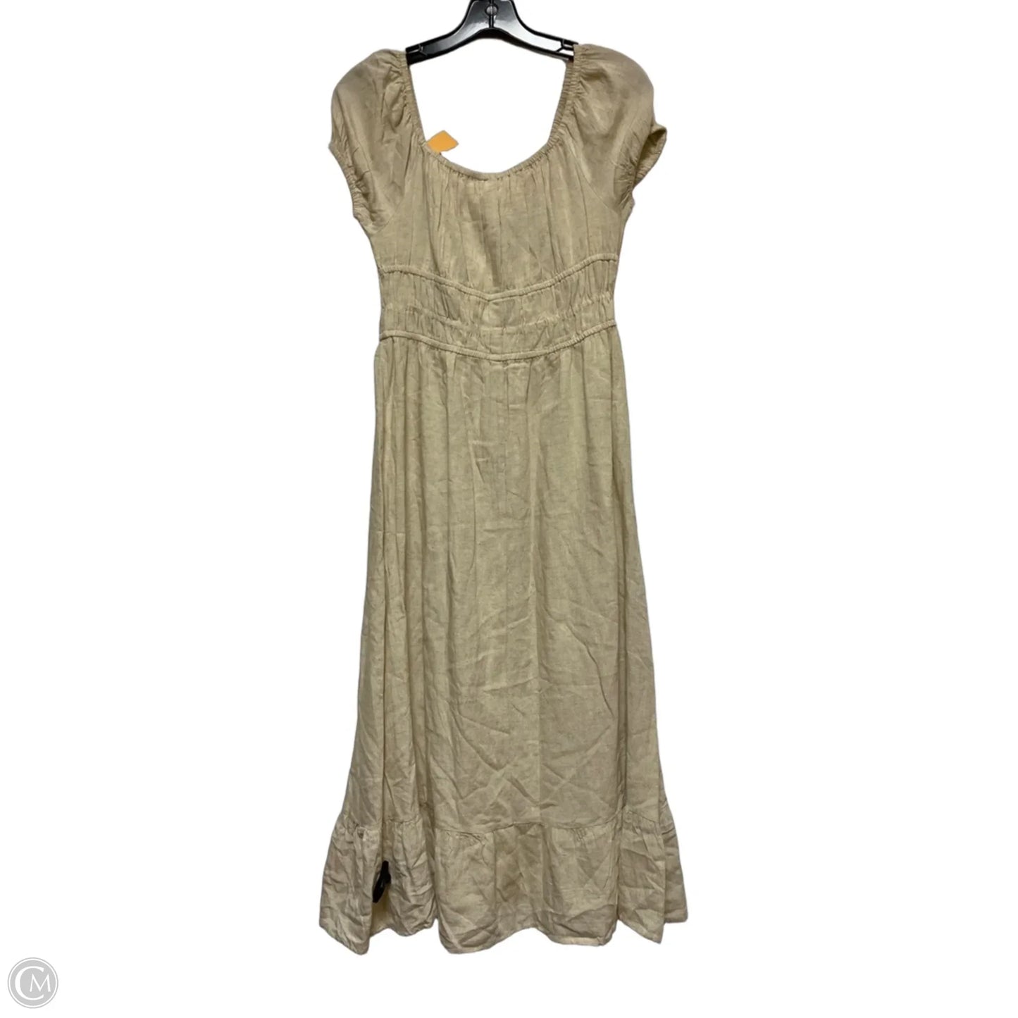 Dress Casual Midi By Sim & Sam In Tan, Size: M