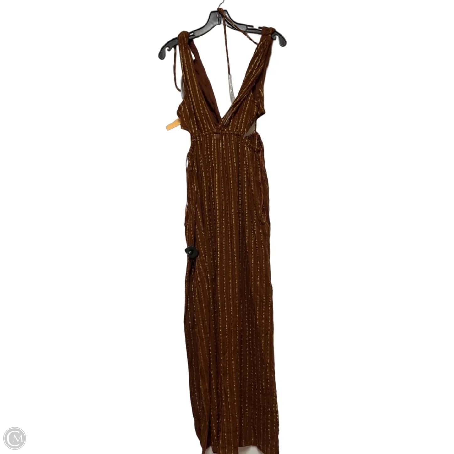 Swimwear Cover-up By Clothes Mentor In Brown, Size: M